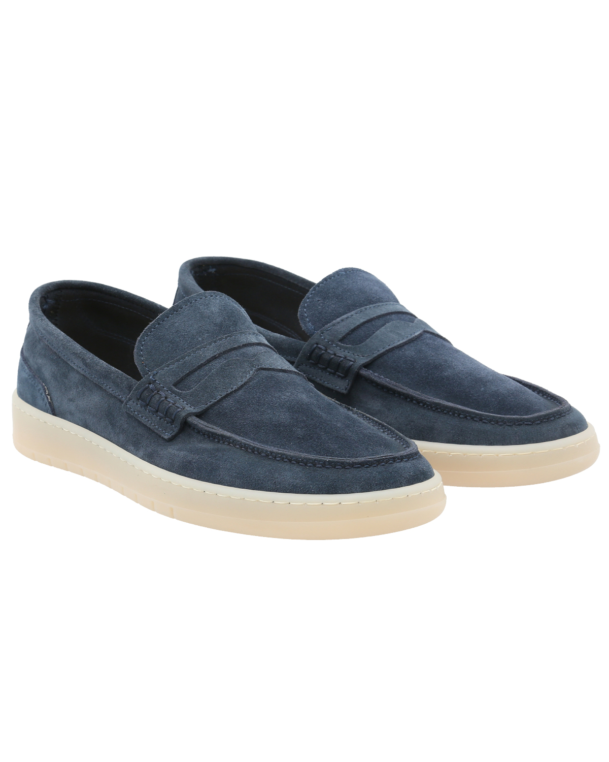 MOCASINES HOMBRE ROCKFORD CUERO AZUL GALVANO - 8
