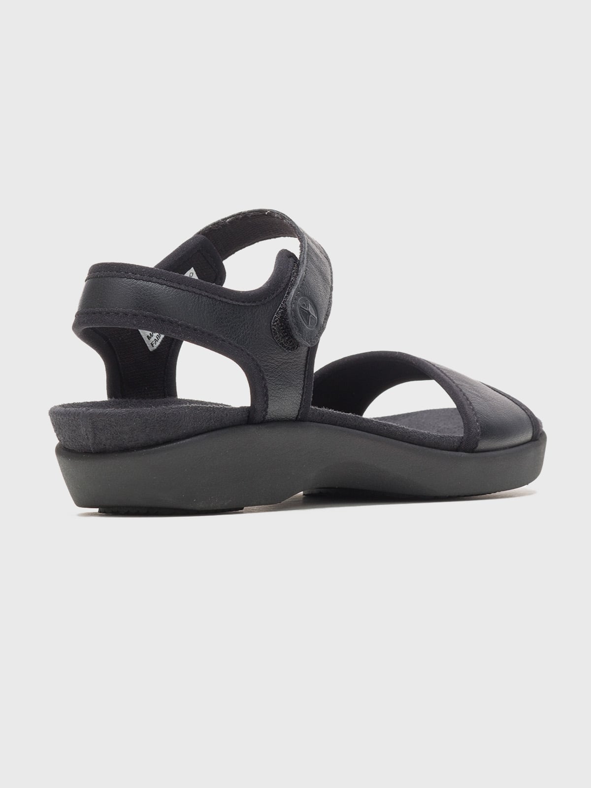 SANDALIA CUERO NEGRO MUJER DORRI QTR STRAP HUSH PUPPIES - 2