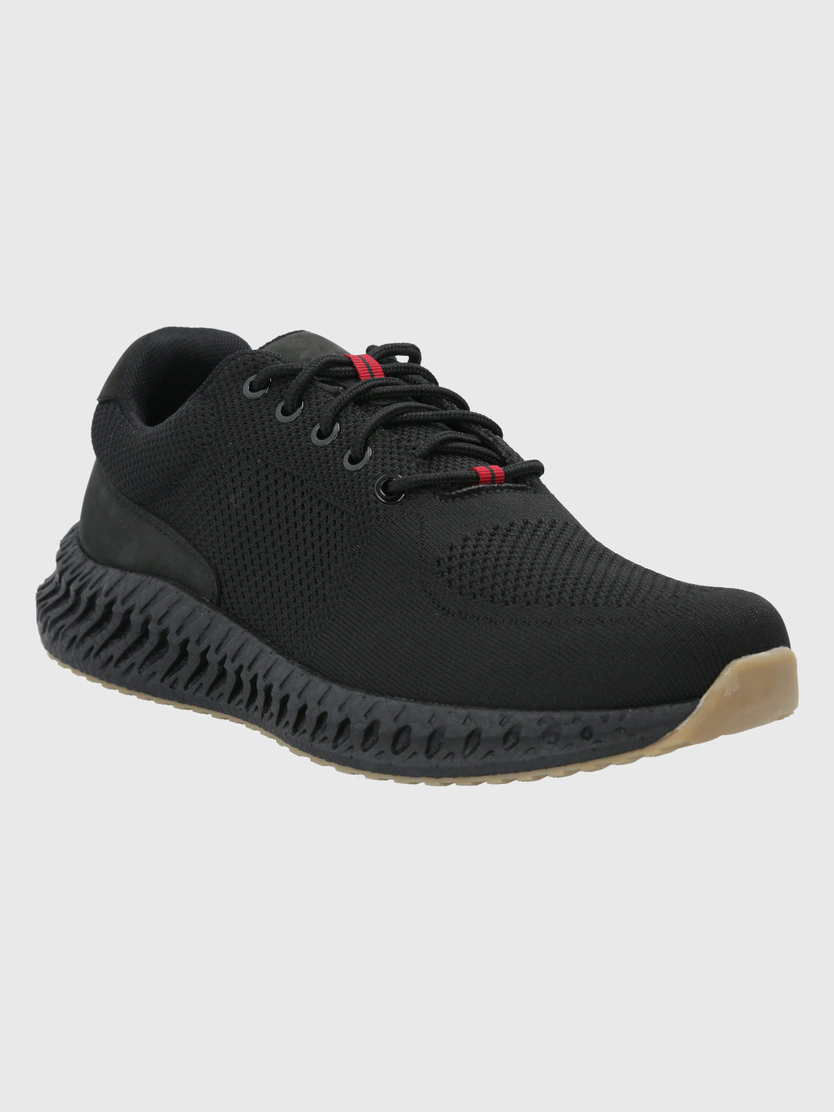ZAPATILLAS HOMBRE HUSH-PUPPIES CASUALES NEGRO SPINAL KNIT LACE - 1