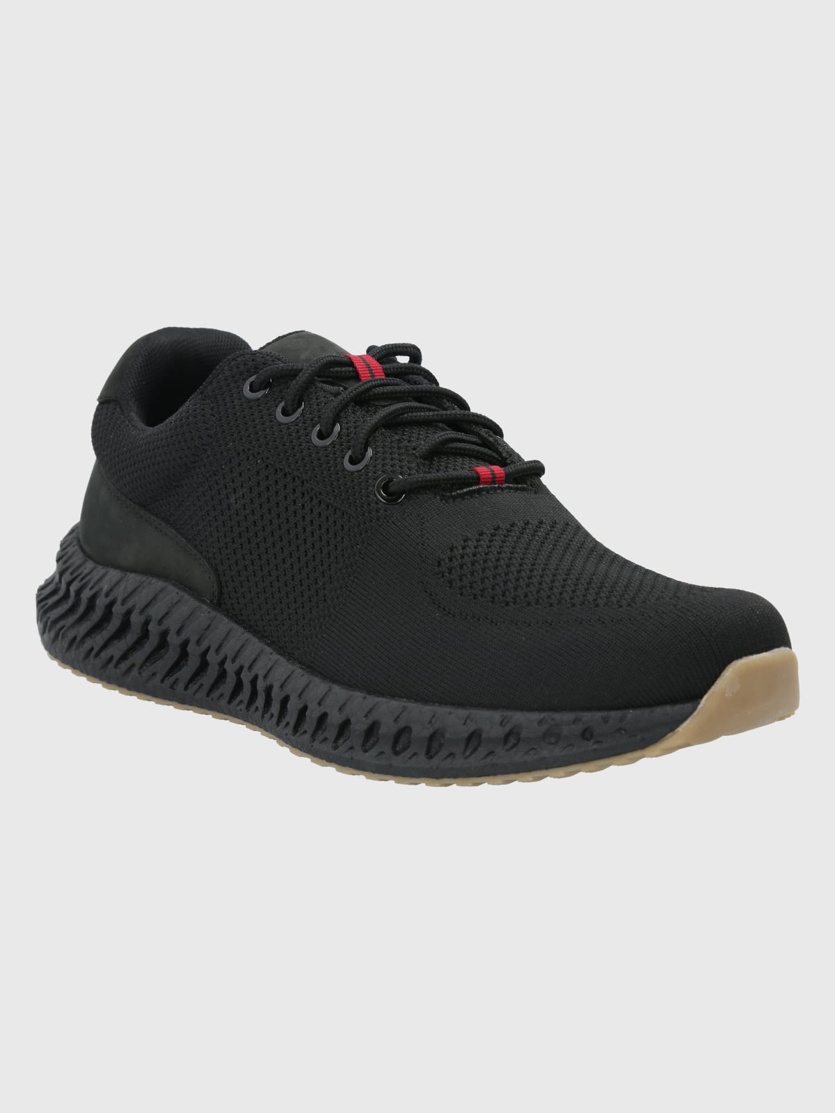 ZAPATILLAS HOMBRE HUSH-PUPPIES CASUALES NEGRO SPINAL KNIT LACE - 1