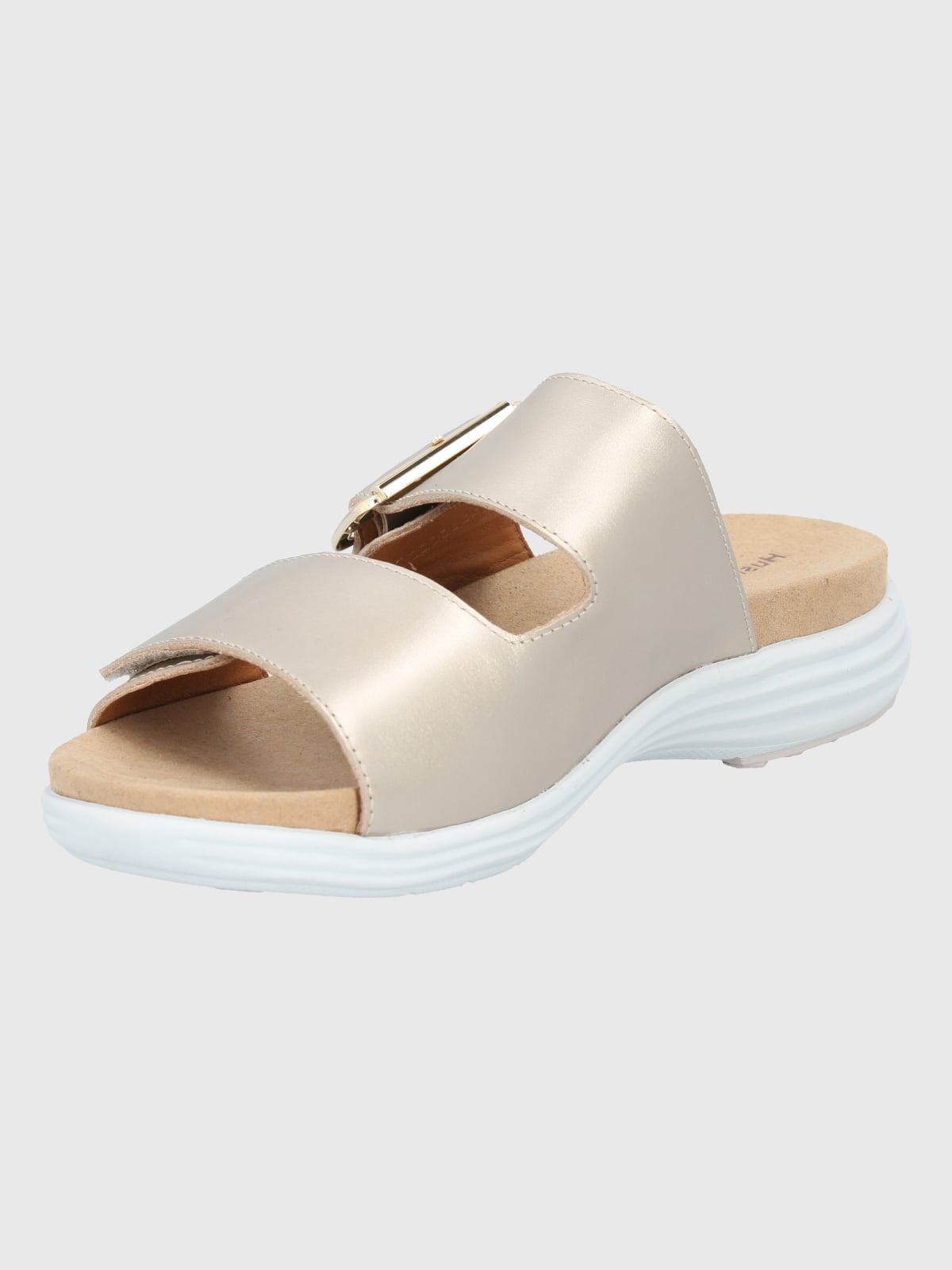 SANDALIAS MUJER HUSH-PUPPIES CUERO DORADO LORRY SLIDE - 4