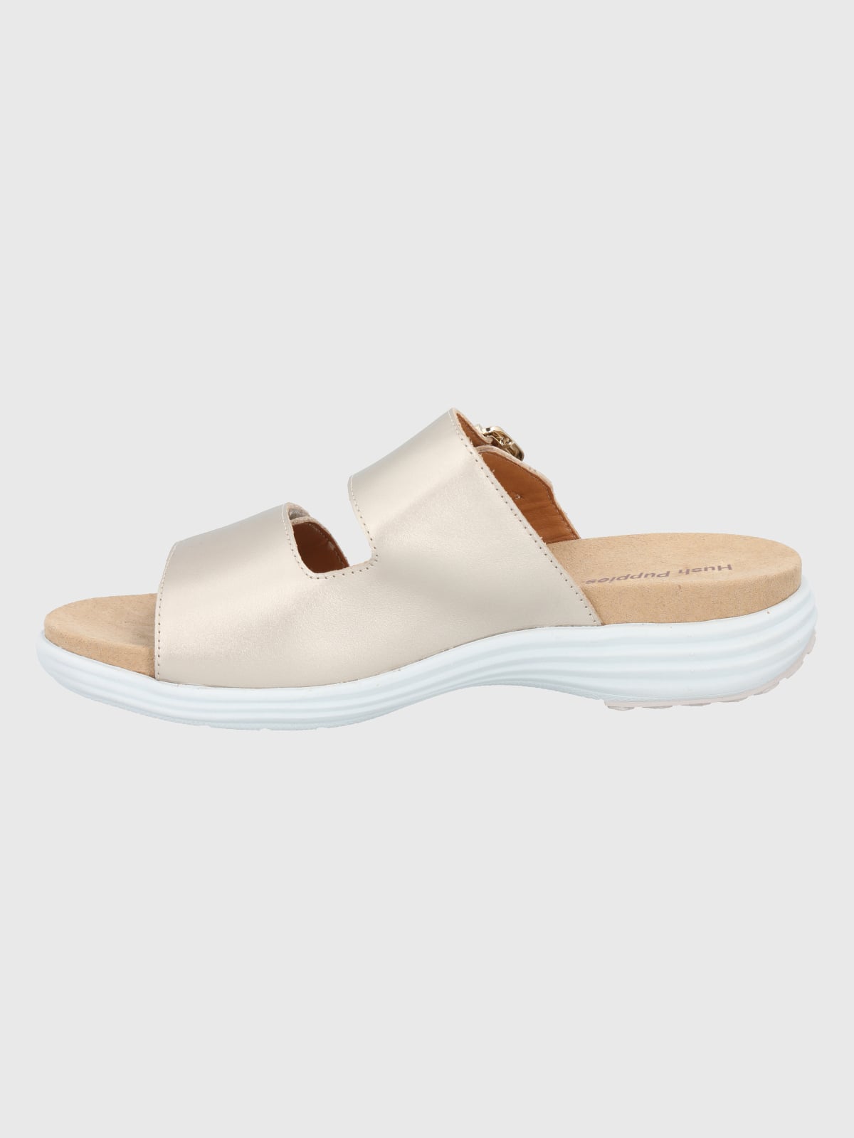 SANDALIAS MUJER HUSH-PUPPIES CUERO DORADO LORRY SLIDE - 5
