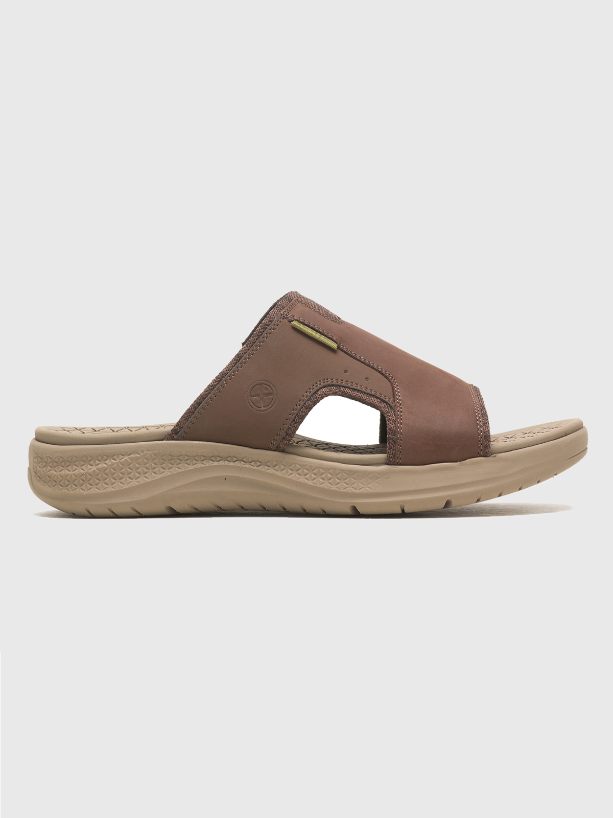 SANDALIAS HOMBRE HUSH-PUPPIES CUERO CAFÉ OSCURO ACTIVATE SLIDE - 2