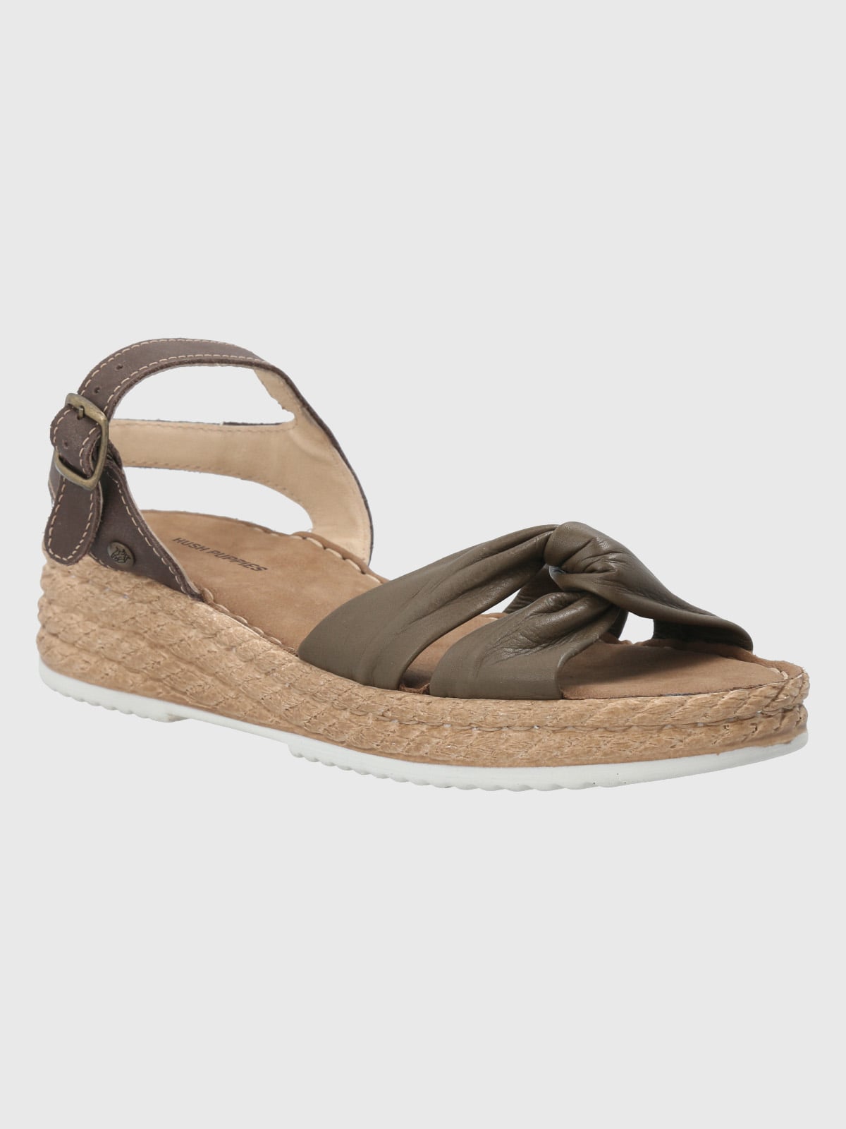 SANDALIAS MUJER HUSH-PUPPIES CUERO CAFÉ OSCURO CEPINA - 1