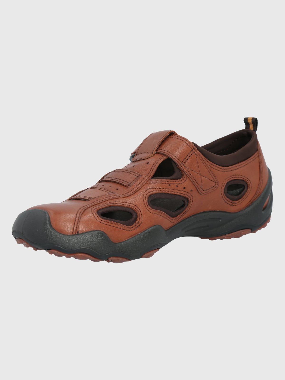 SANDALIAS HOMBRE HUSH-PUPPIES CUERO CAFÉ GALERA - 4