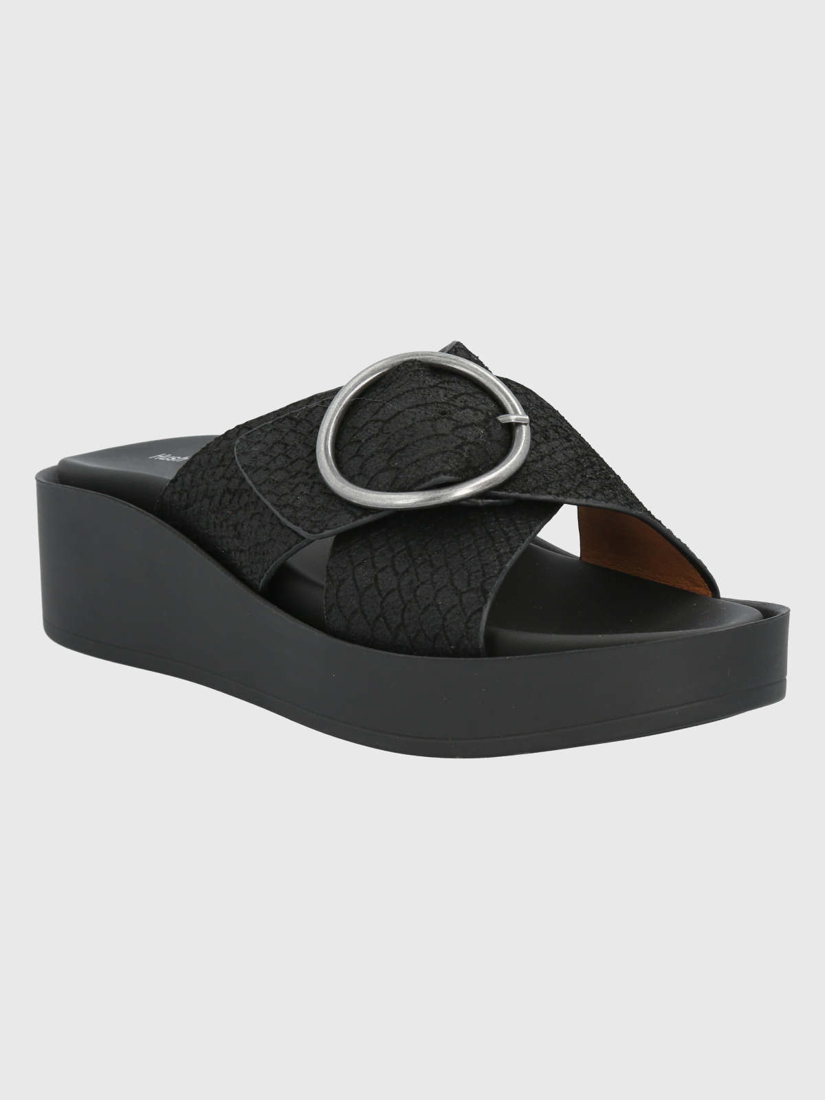SANDALIA CUERO NEGRO MUJER GISE HUSH PUPPIES - 1