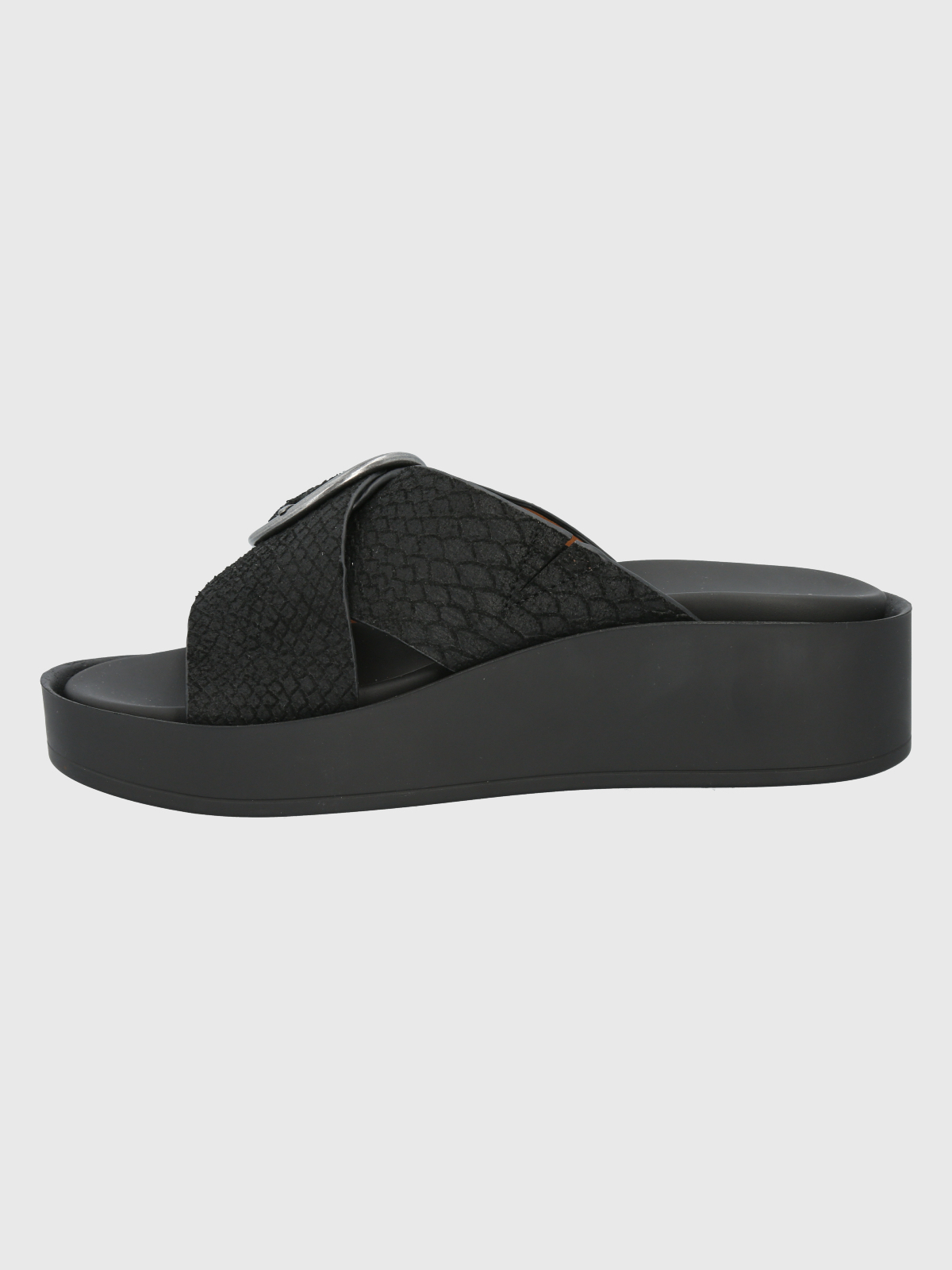 SANDALIA CUERO NEGRO MUJER GISE HUSH PUPPIES - 5