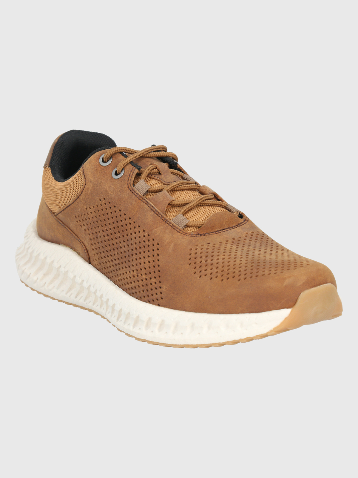 ZAPATILLAS HOMBRE HUSH-PUPPIES CASUALES CAFÉ SPINAL LTHR LACE CUERO - 1