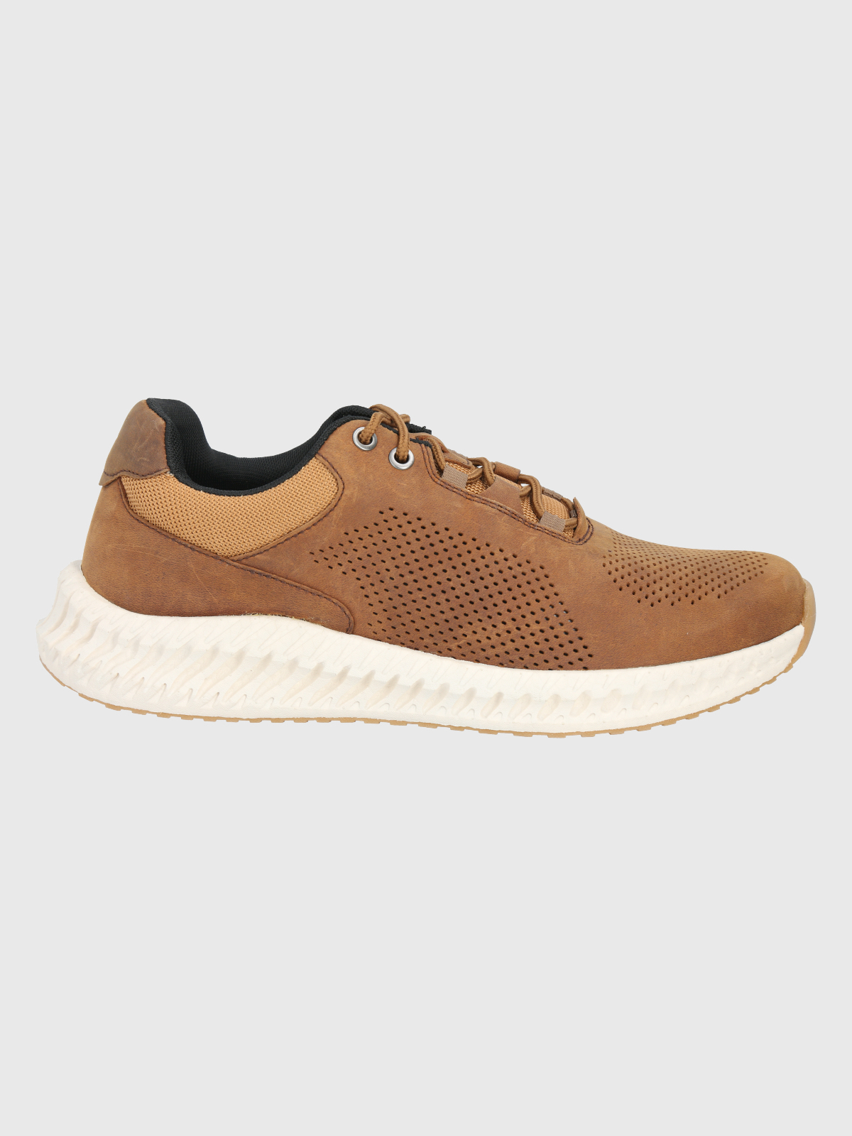 ZAPATILLAS HOMBRE HUSH-PUPPIES CASUALES CAFÉ SPINAL LTHR LACE CUERO - 2