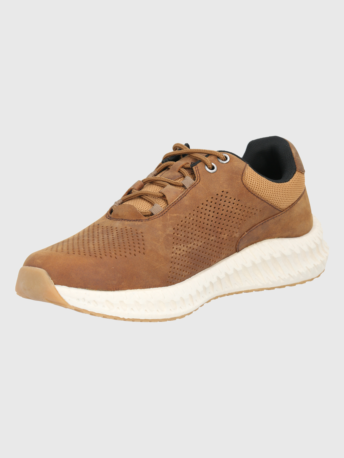 ZAPATILLAS HOMBRE HUSH-PUPPIES CASUALES CAFÉ SPINAL LTHR LACE CUERO - 4