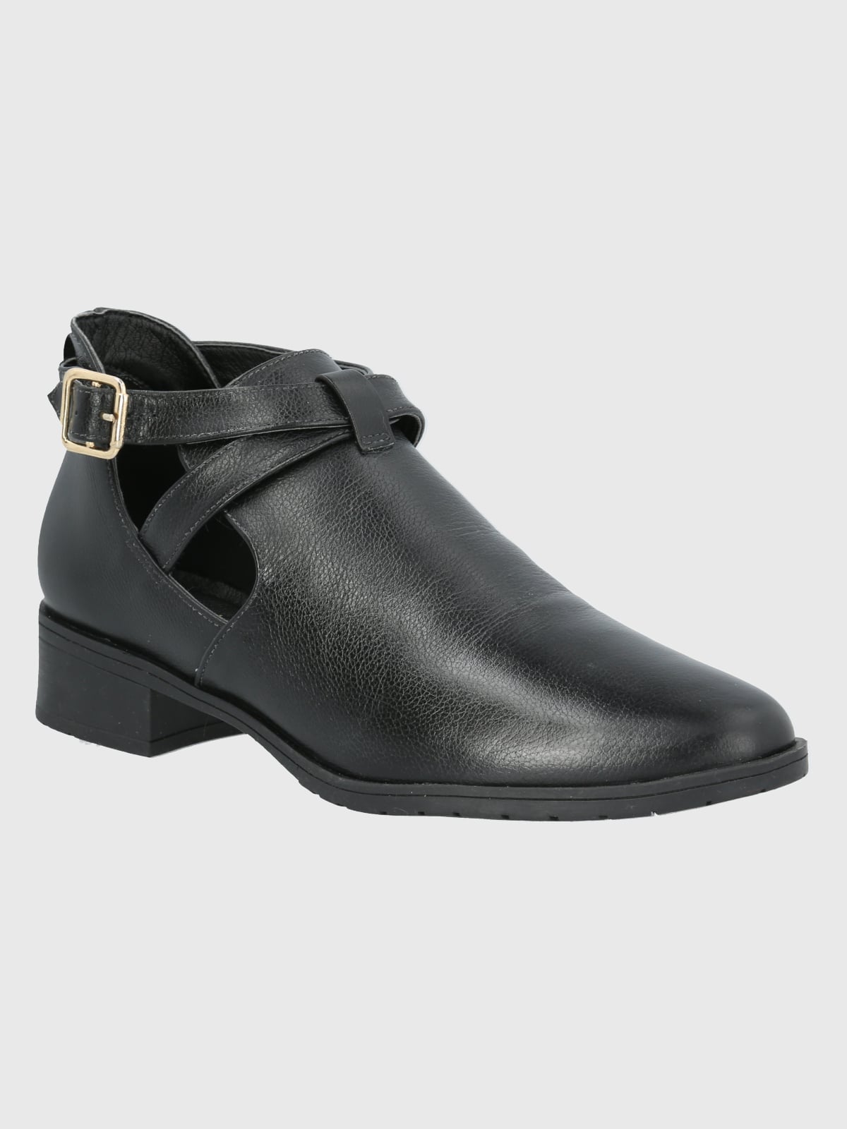 BOTÍN MUJER HUSH PUPPIES CUERO NEGRO GARLA CASUAL - 1