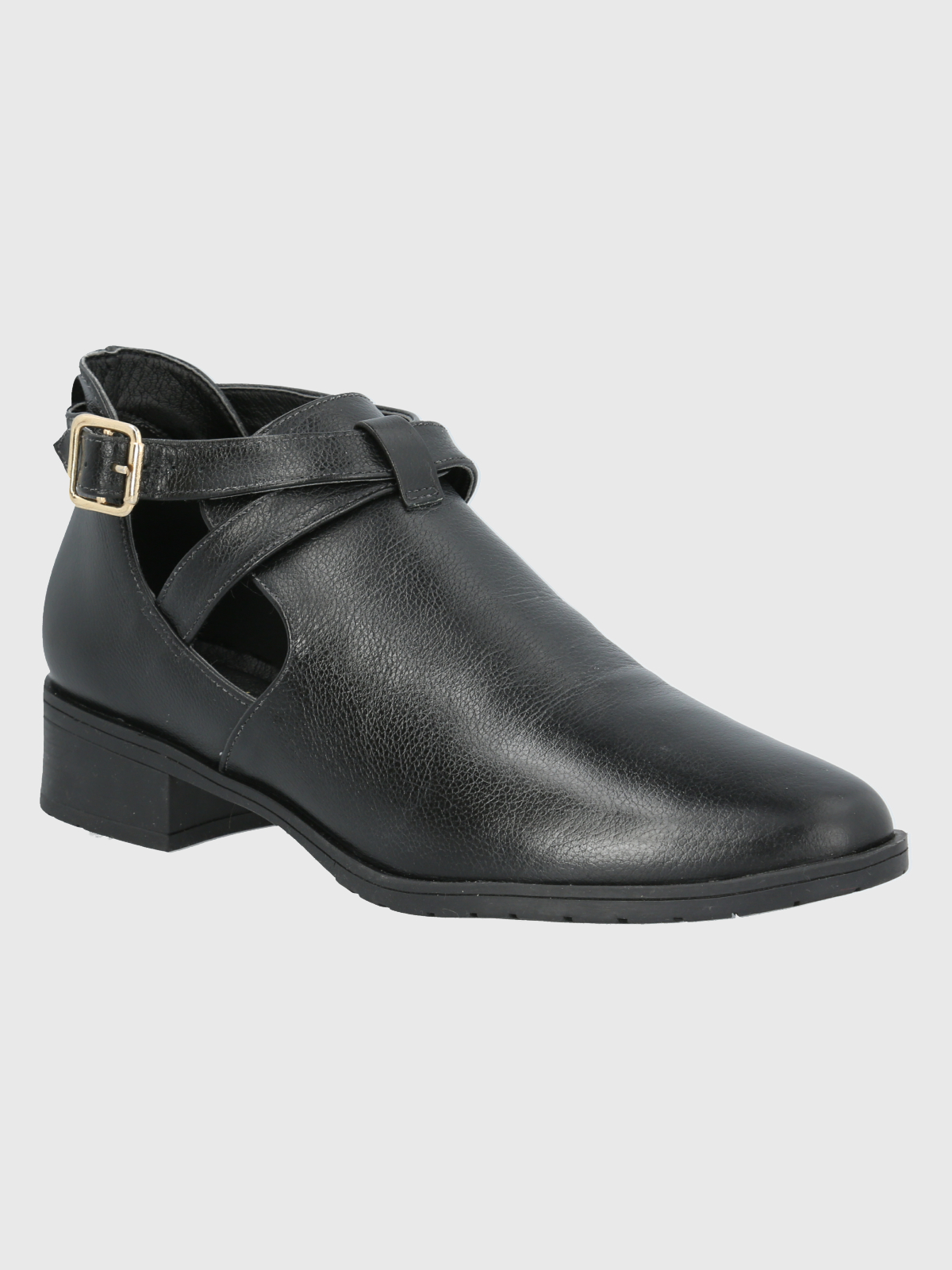 BOTÍN MUJER HUSH PUPPIES CUERO NEGRO GARLA CASUAL - 1