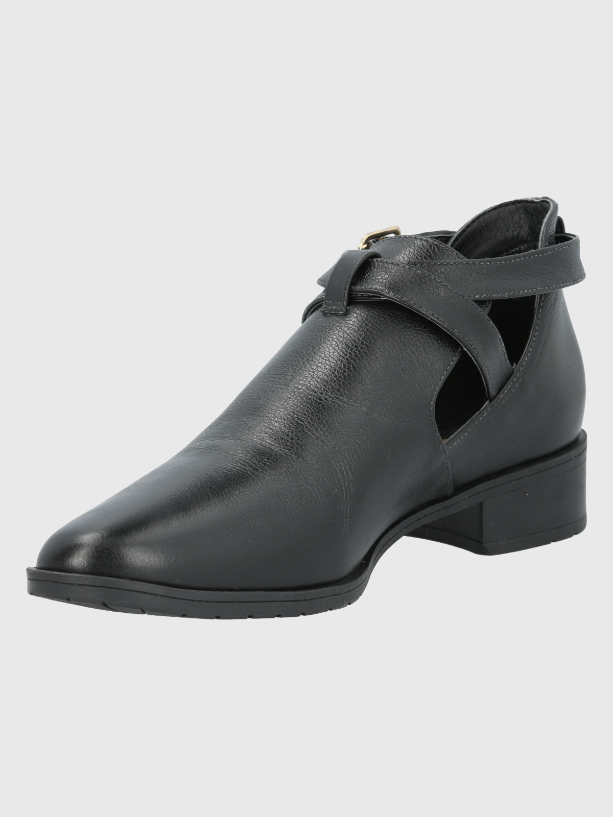 BOTÍN MUJER HUSH PUPPIES CUERO NEGRO GARLA CASUAL - 4