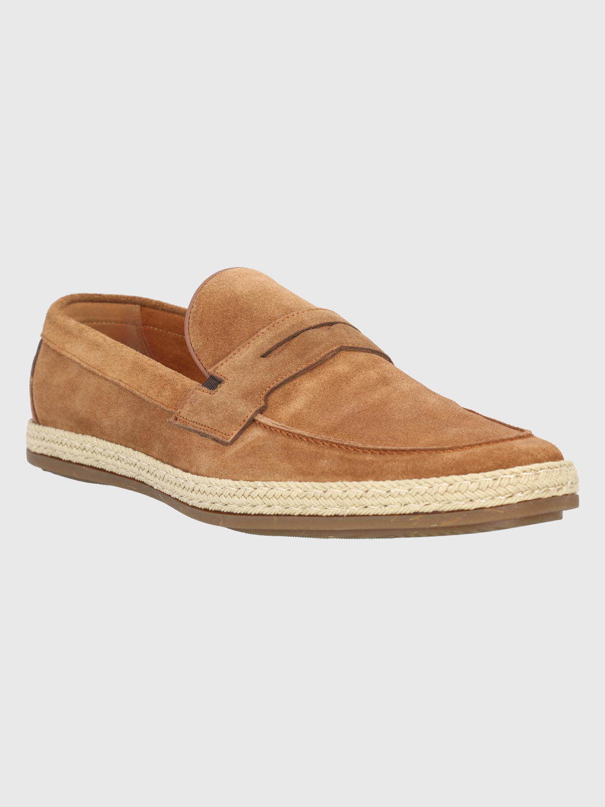 MOCASIN CUERO CAFE CLARO HOMBRE MONTELLA HUSH PUPPIES - 1