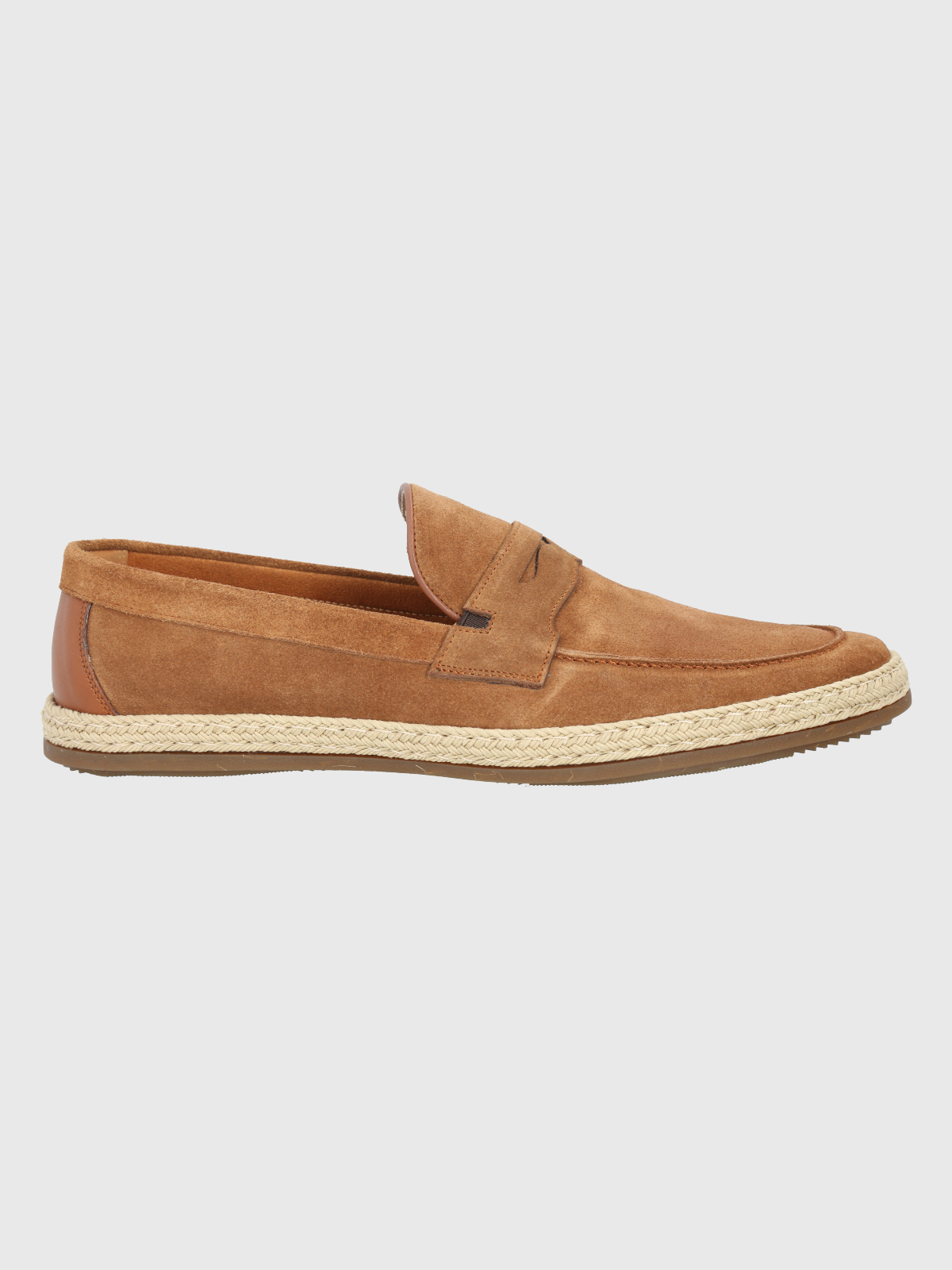 MOCASIN CUERO CAFE CLARO HOMBRE MONTELLA HUSH PUPPIES - 2