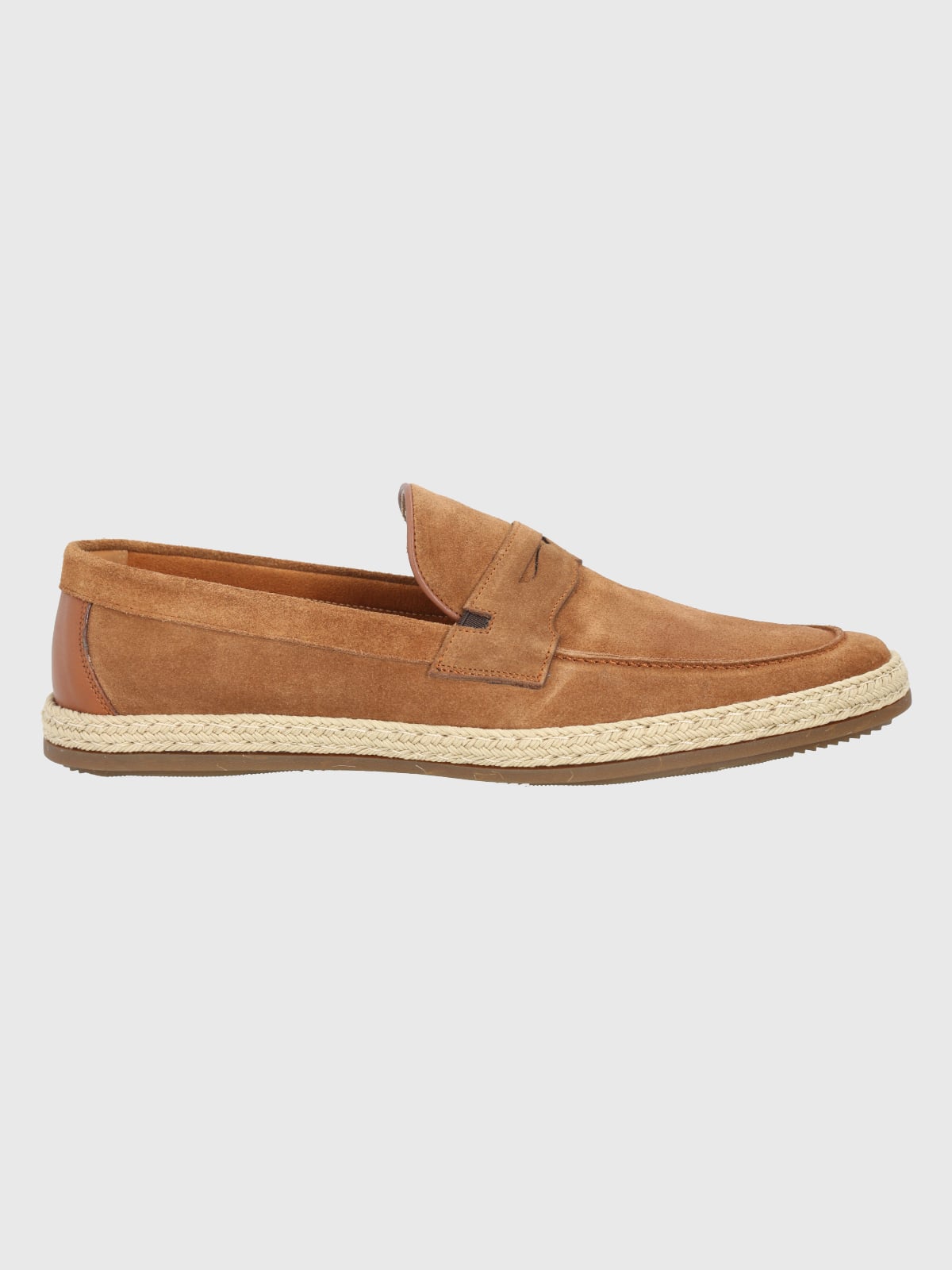 MOCASIN CUERO CAFE CLARO HOMBRE MONTELLA HUSH PUPPIES - 2