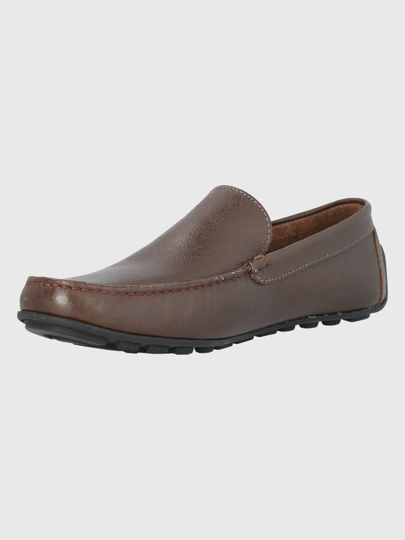 MOCASIN CUERO CAFE  OSCURO HOMBRE BLUMENAU HUSH PUPPIES - 4