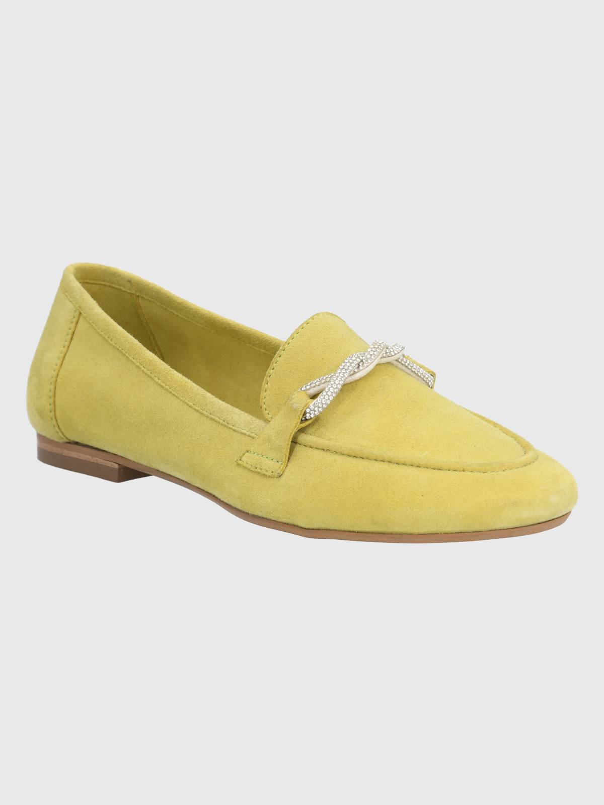 MOCASINES MUJER HUSH-PUPPIES CUERO VERDE LIMÓN DINNAT - 1