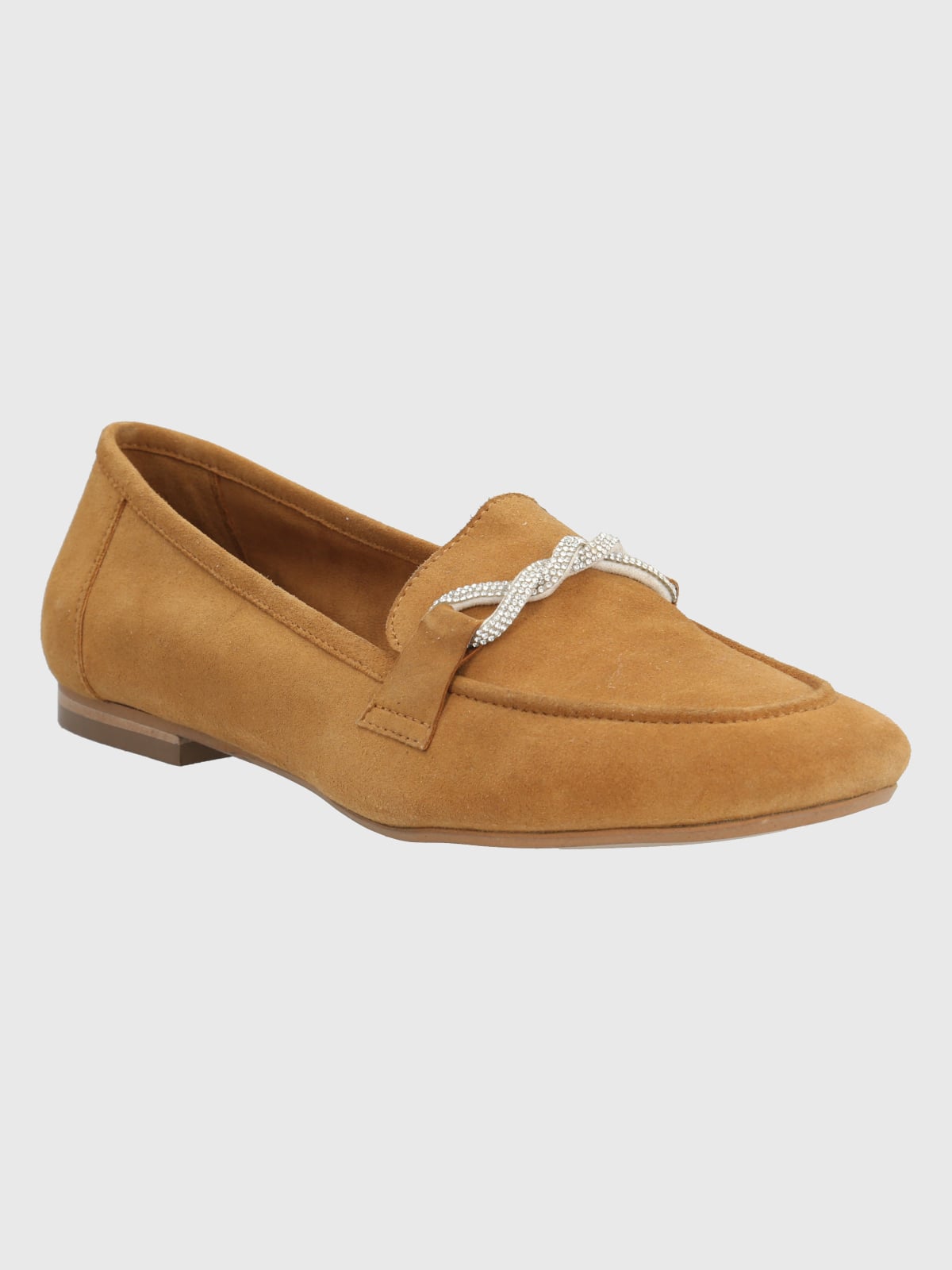MOCASINES MUJER HUSH-PUPPIES CUERO CAFÉ CLARO DINNAT - 1