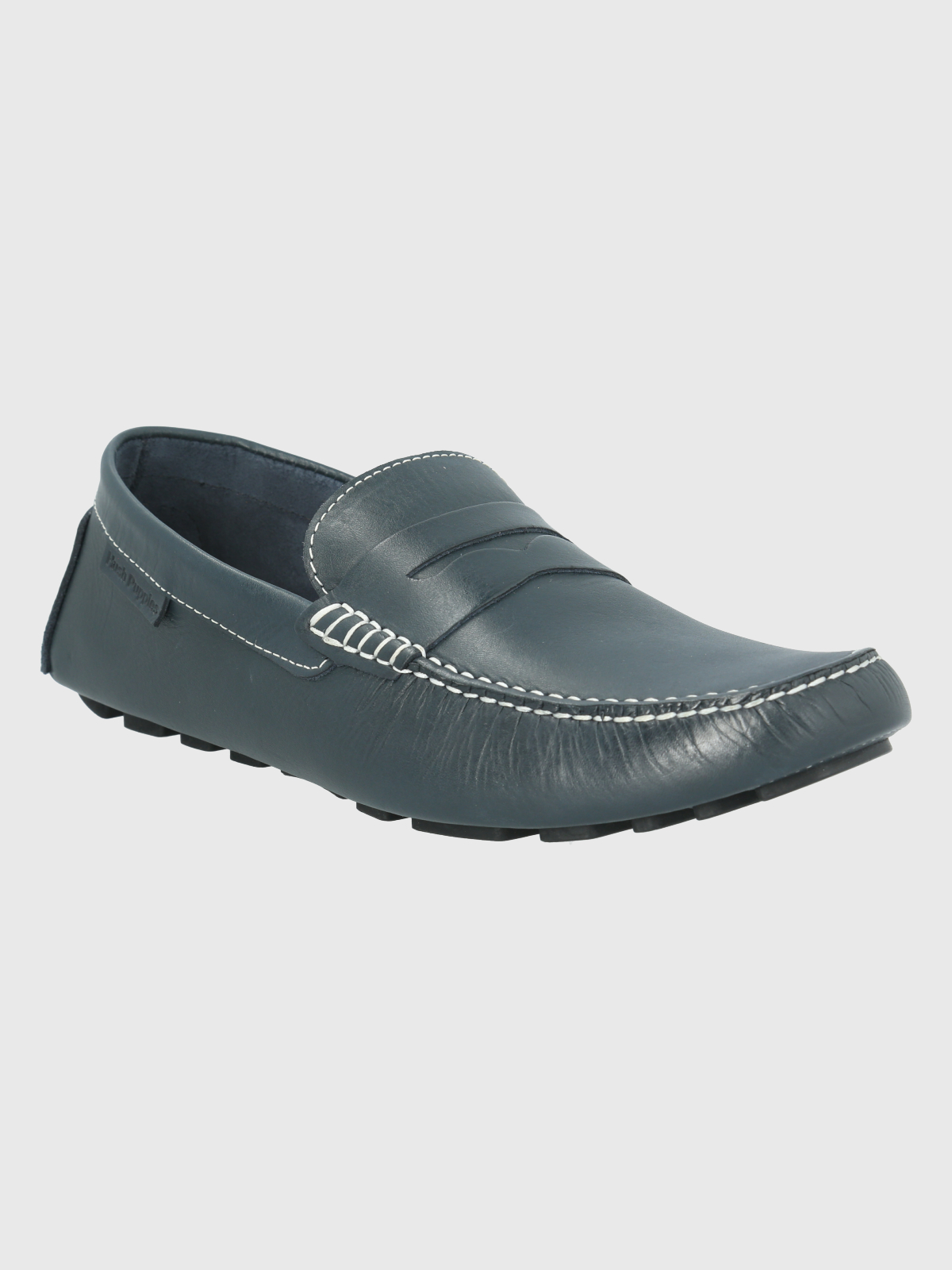 MOCASINES HOMBRE HUSH-PUPPIES CUERO AZUL OSCURO LOTUS - 1