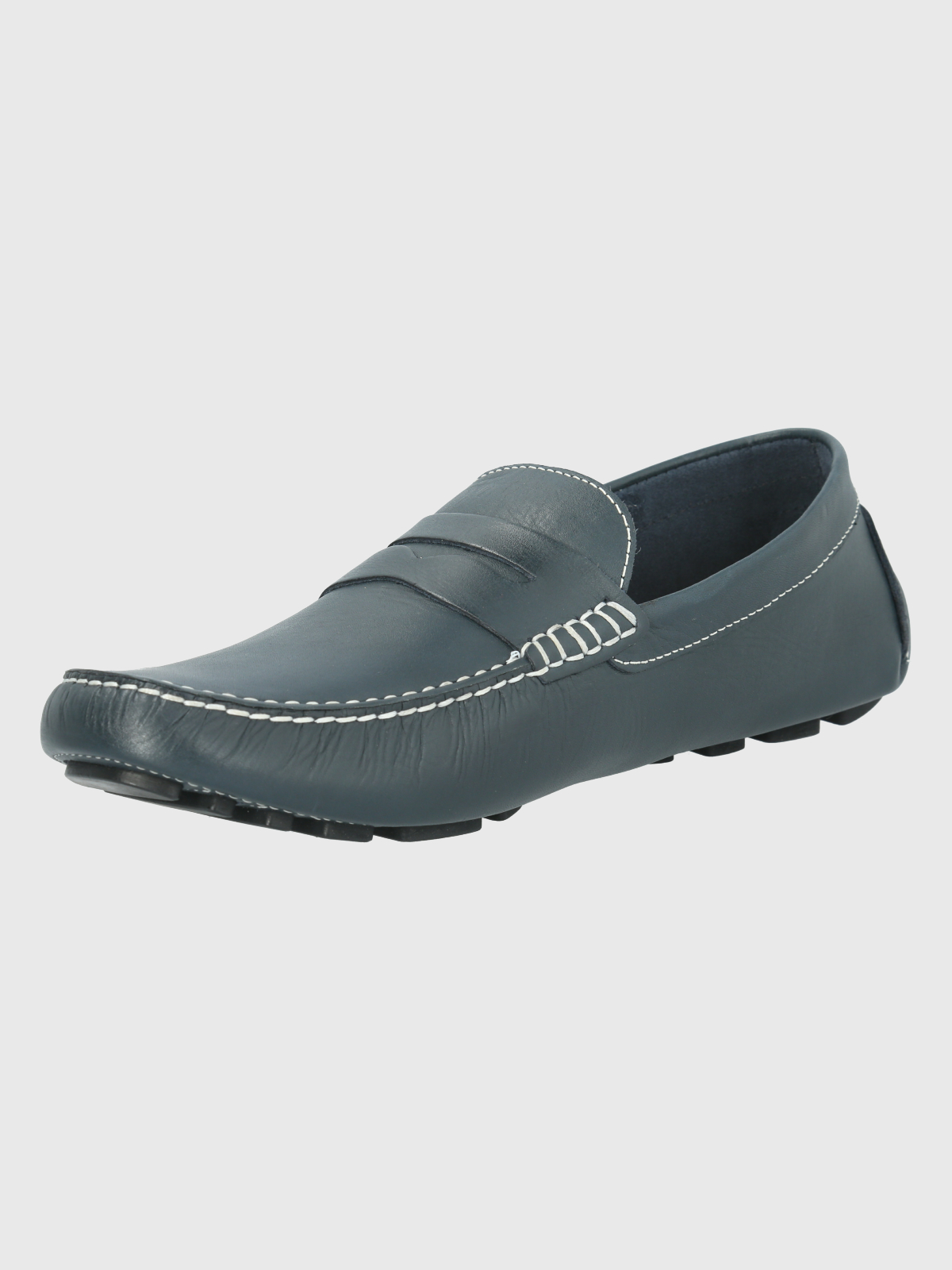 MOCASINES HOMBRE HUSH-PUPPIES CUERO AZUL OSCURO LOTUS - 4