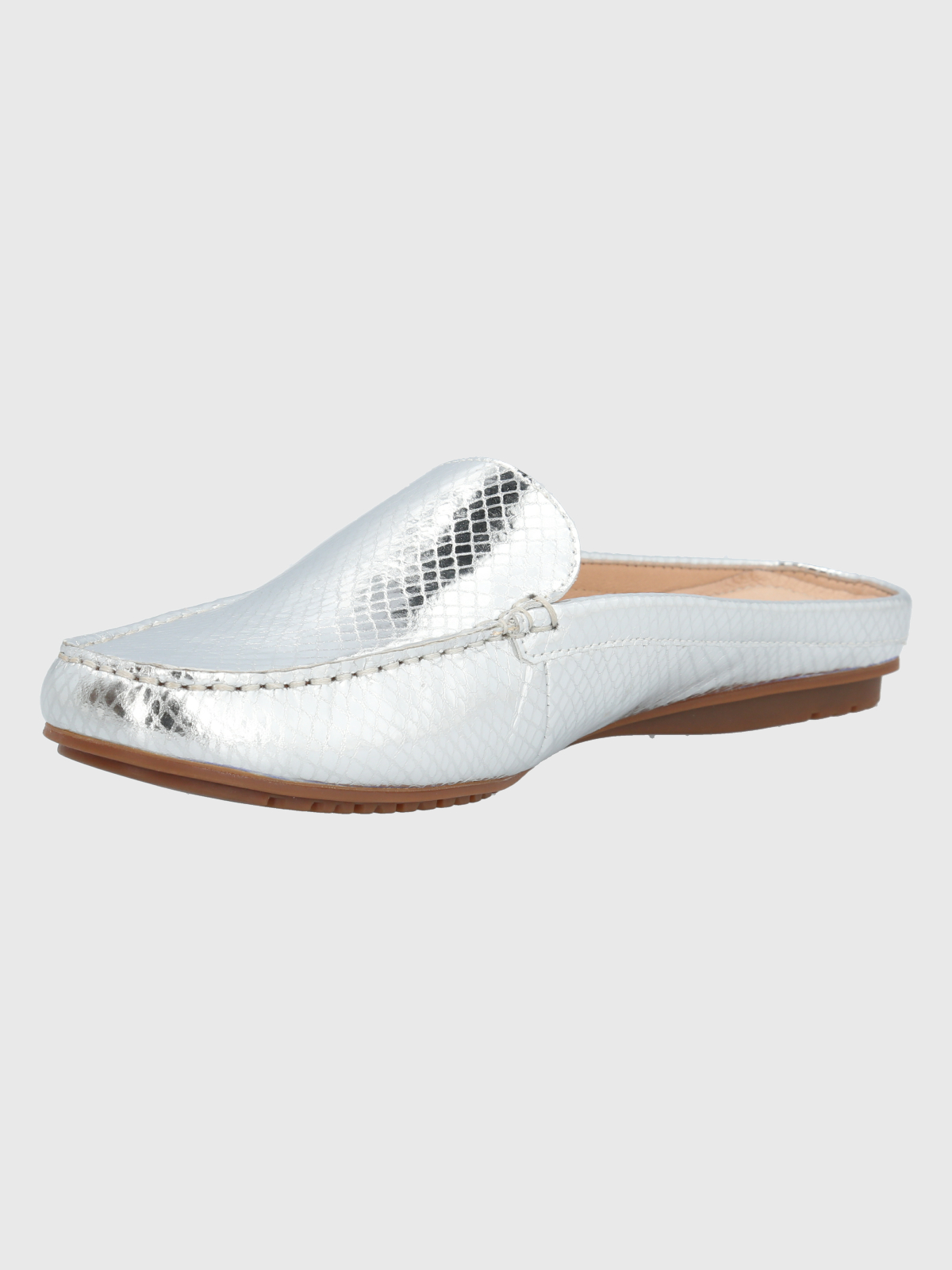 MOCASIN CUERO GRIS MUJER CABRIS HUSH PUPPIES - 4