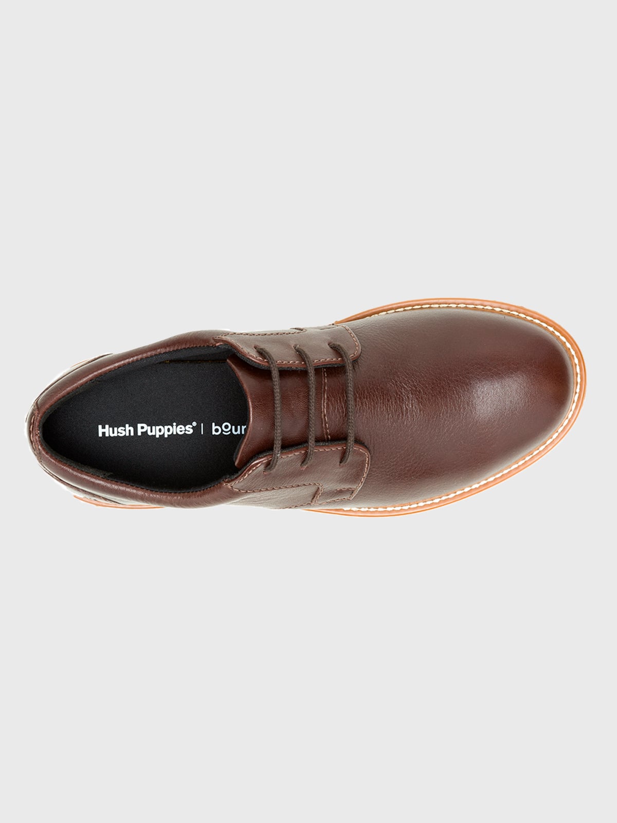 ZAPATO CUERO CAFÉ HOMBRE JENSON OXFORD HUSH PUPPIES - 5