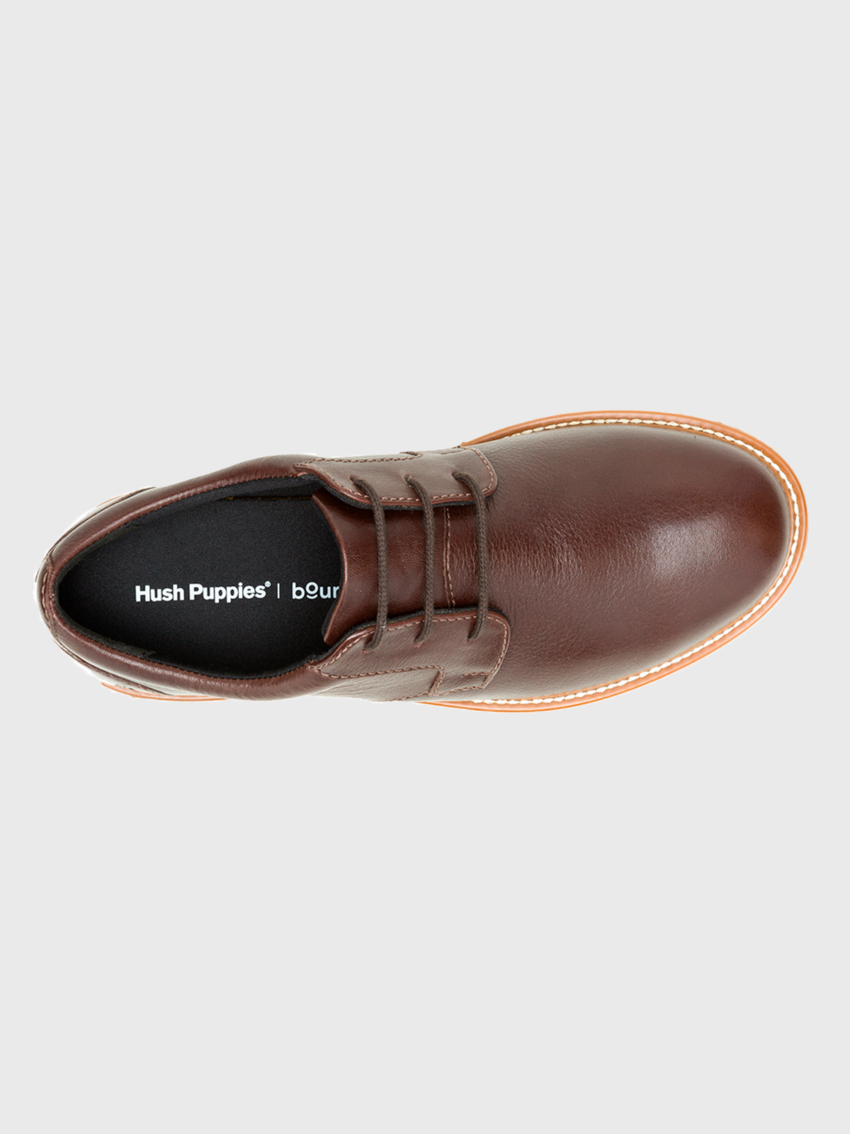 ZAPATO CUERO CAFÉ HOMBRE JENSON OXFORD HUSH PUPPIES - 5