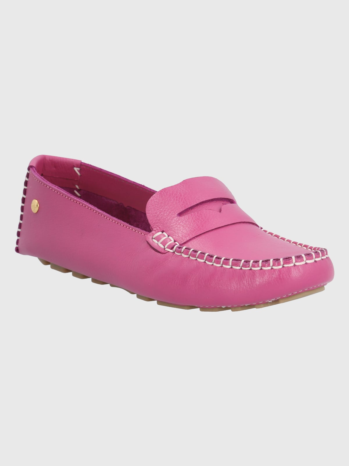 MOCASINES MUJER HUSH-PUPPIES CUERO FUCSIA DOMASO - 1