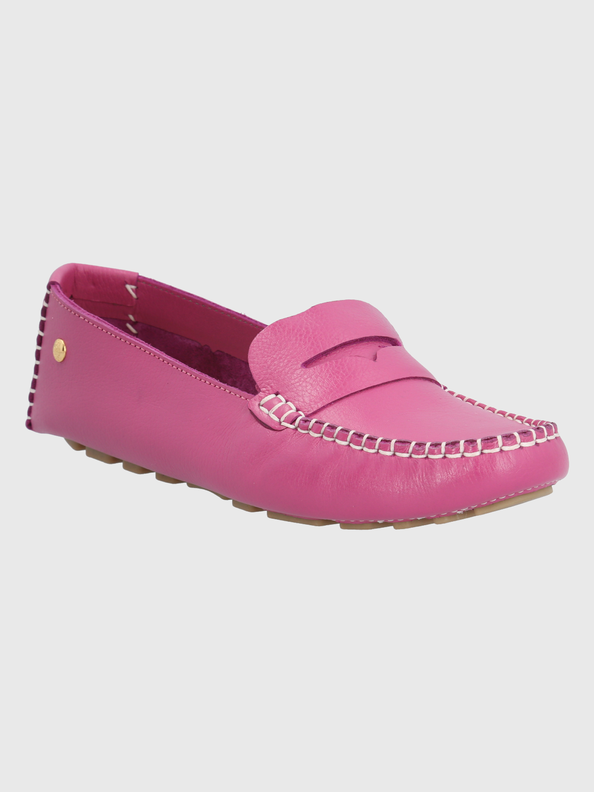 MOCASINES MUJER HUSH-PUPPIES CUERO FUCSIA DOMASO - 1