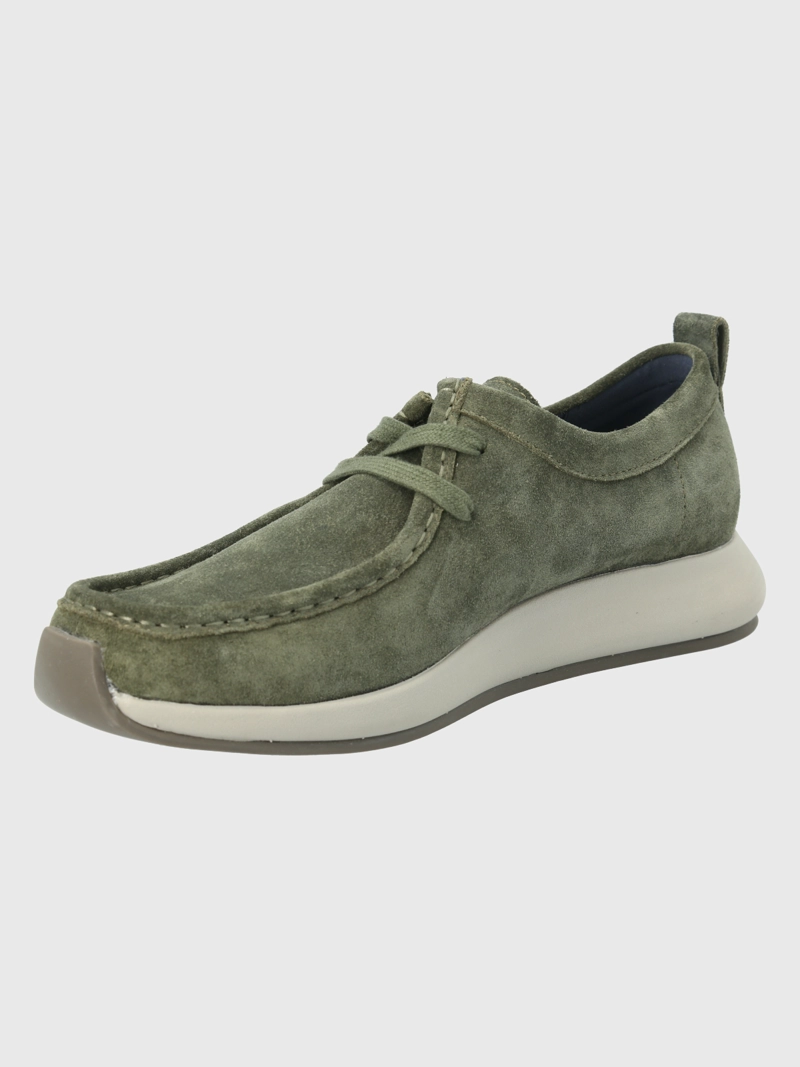 ZAPATO CUERO VERDE MILITAR HOMBRE ICON HUSH PUPPIES - 4