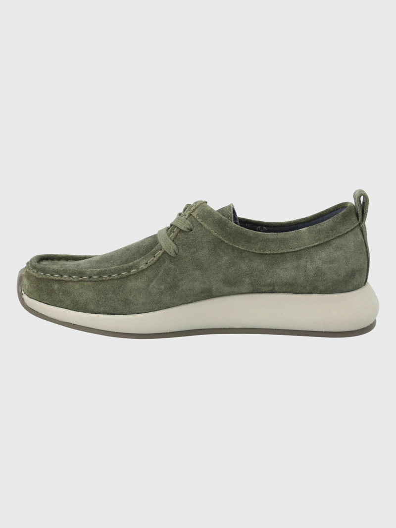 ZAPATO CUERO VERDE MILITAR HOMBRE ICON HUSH PUPPIES - 5
