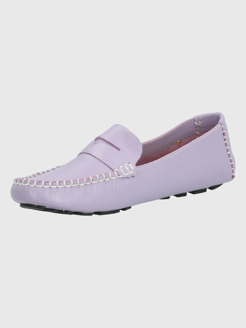 MOCASINES MUJER HUSH-PUPPIES CUERO LILA DOMASO - 4