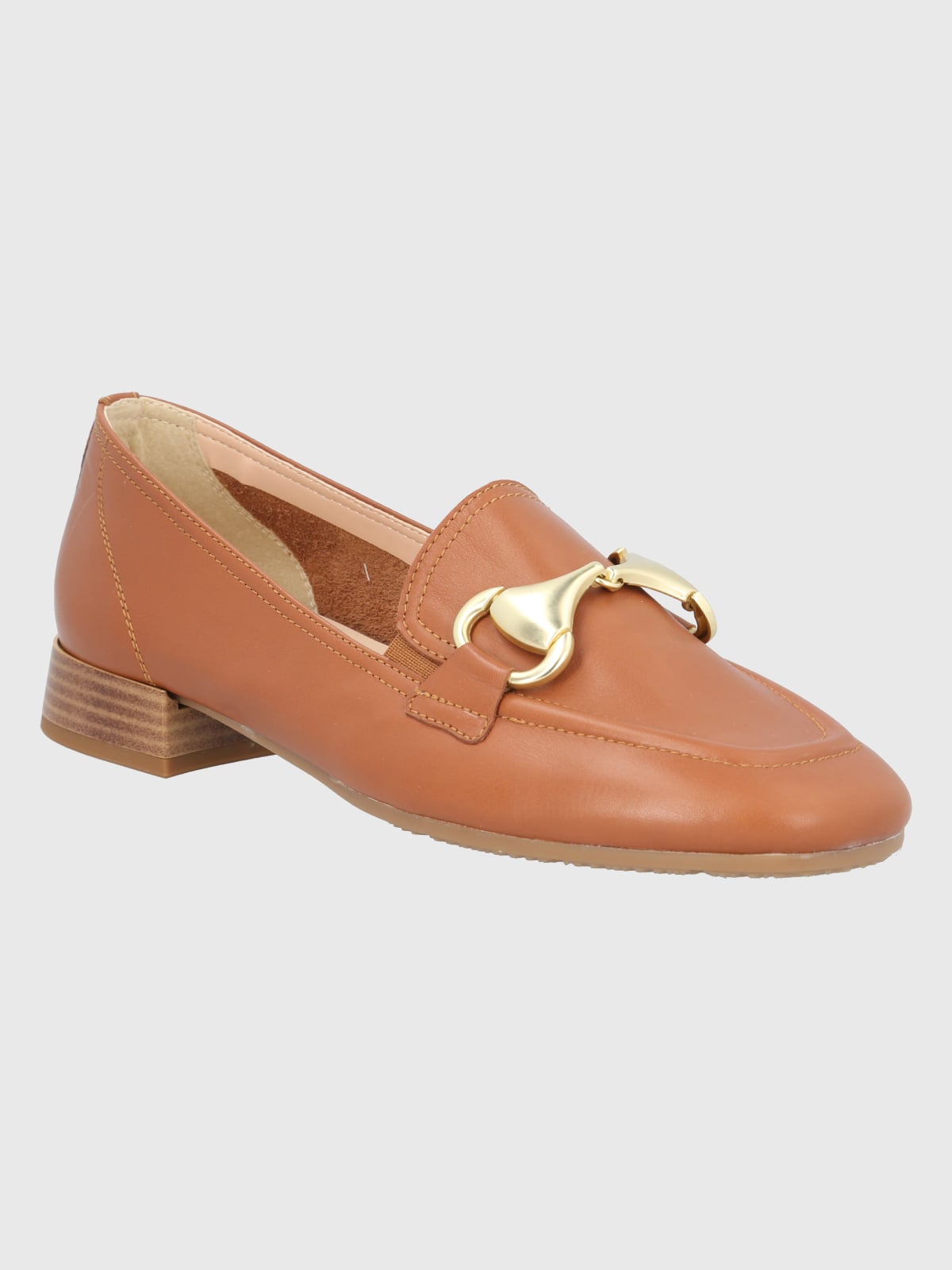 MOCASINES MUJER HUSH-PUPPIES CUERO CAFÉ CLARO PASTURO - 1