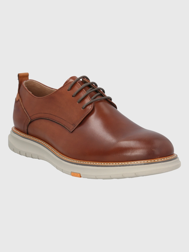 ZAPATO CUERO CAFE  HOMBRE RUSTIC HUSH PUPPIES - 1