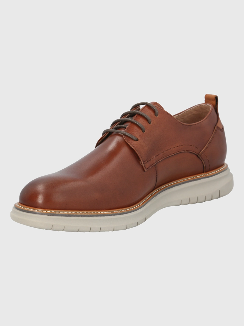 ZAPATO CUERO CAFE  HOMBRE RUSTIC HUSH PUPPIES - 4