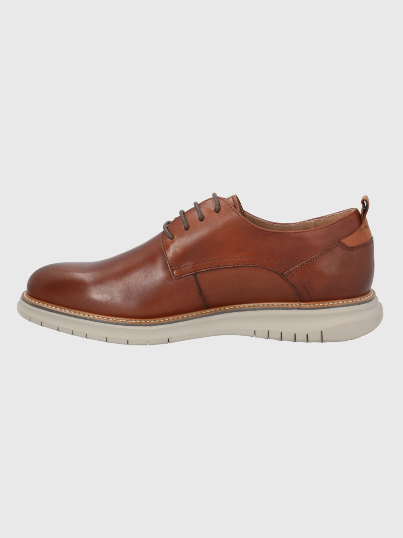 ZAPATO CUERO CAFE  HOMBRE RUSTIC HUSH PUPPIES - 5