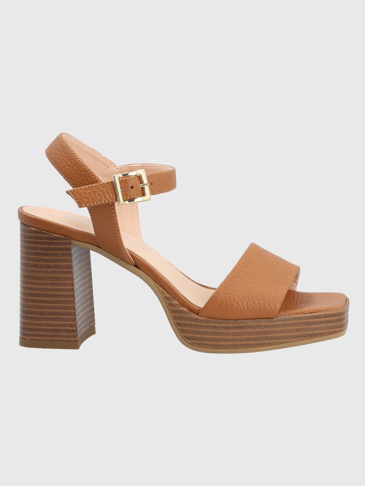 SANDALIAS MUJER HUSH-PUPPIES CUERO CAFÉ CLARO BORMIO - 2