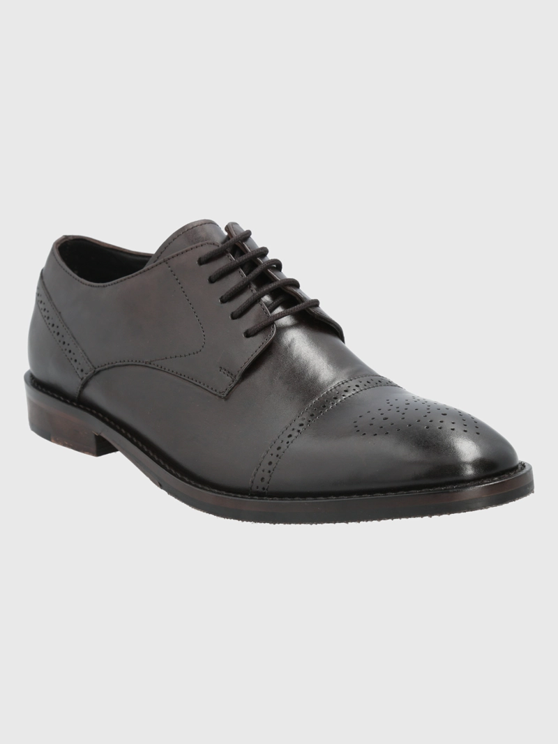 ZAPATO CUERO CAFÉ OSCURO HOMBRE KENTON HUSH PUPPIES - 1