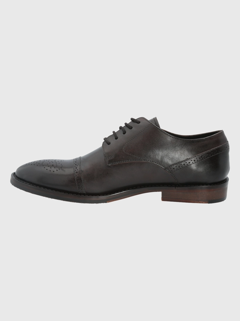 ZAPATO CUERO CAFÉ OSCURO HOMBRE KENTON HUSH PUPPIES - 4