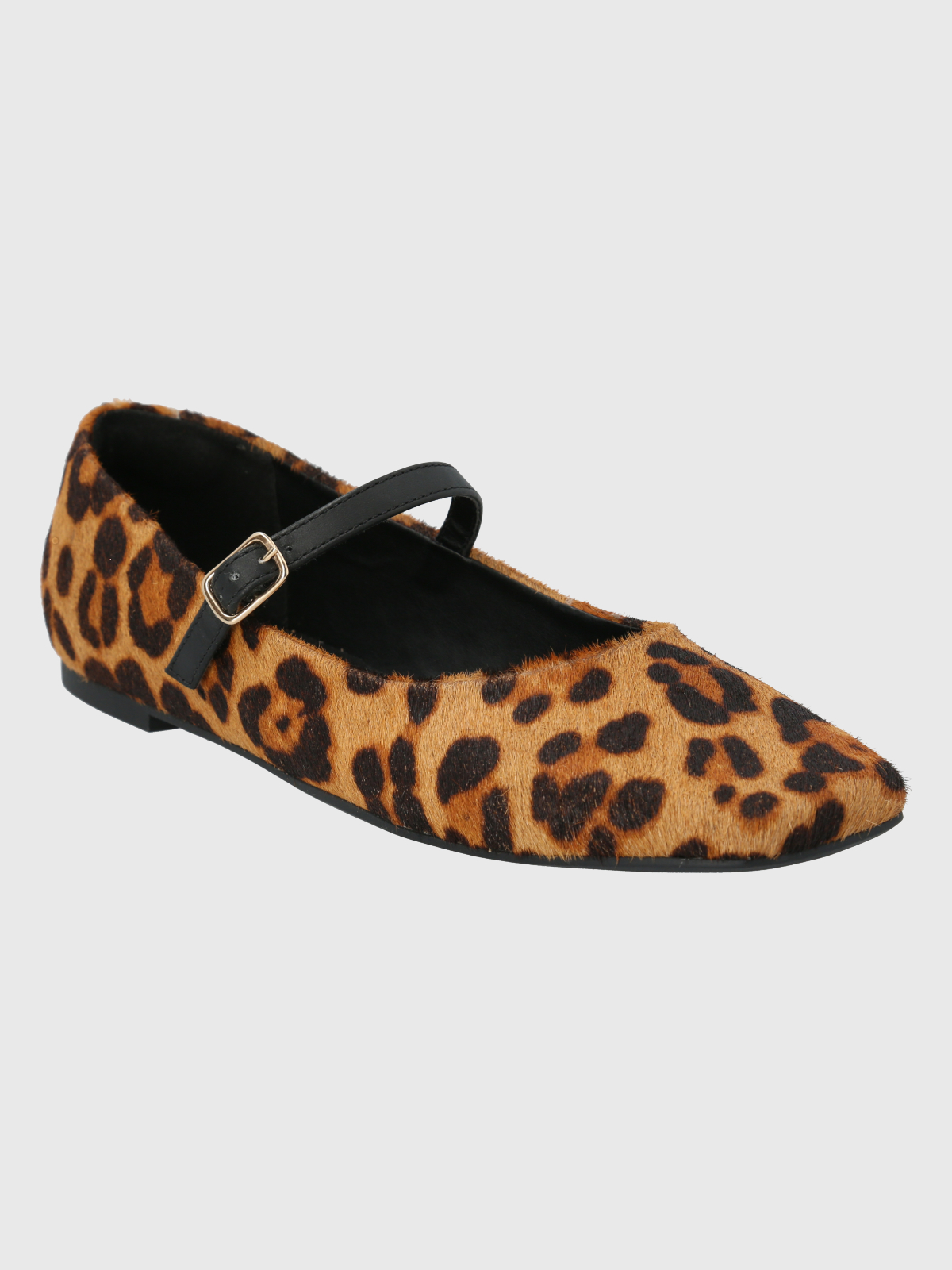 BALLERINA CUERO ANIMAL PRINT MUJER LOVERE HUSH PUPPIES - 1