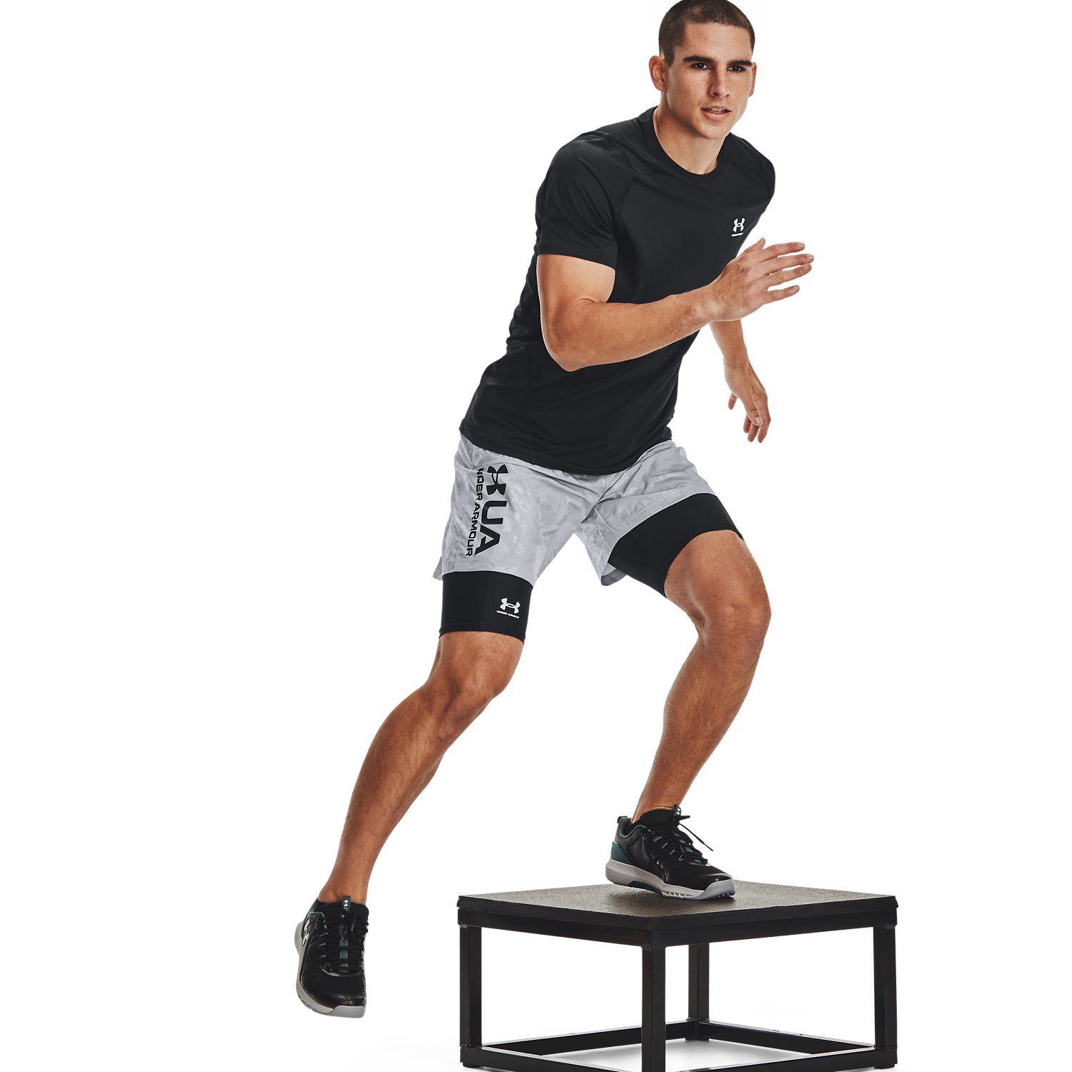 SHORTS HOMBRE UNDER ARMOUR NEGRO LARGOS HEATGEAR® - 7