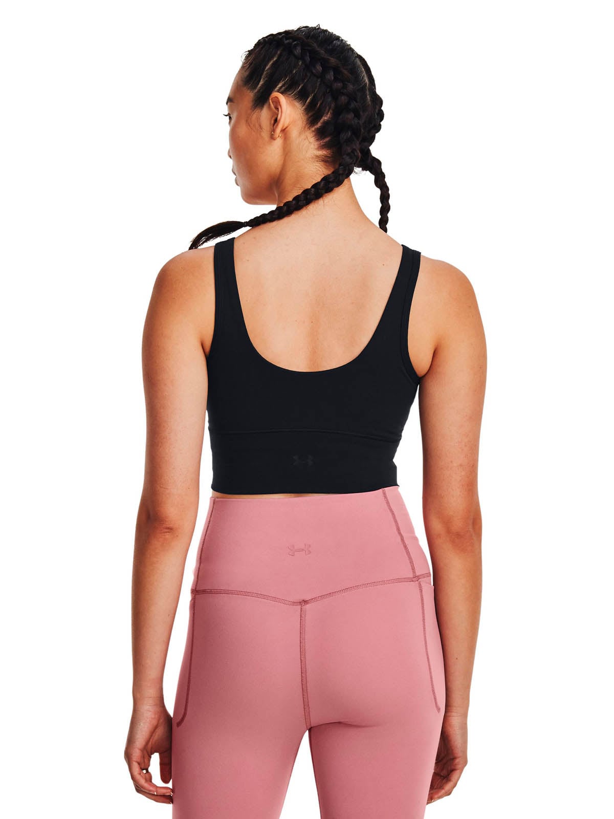 PETO TRAINING PARA MUJER MERIDIAN FITTED CROP NEGRO UA - 4