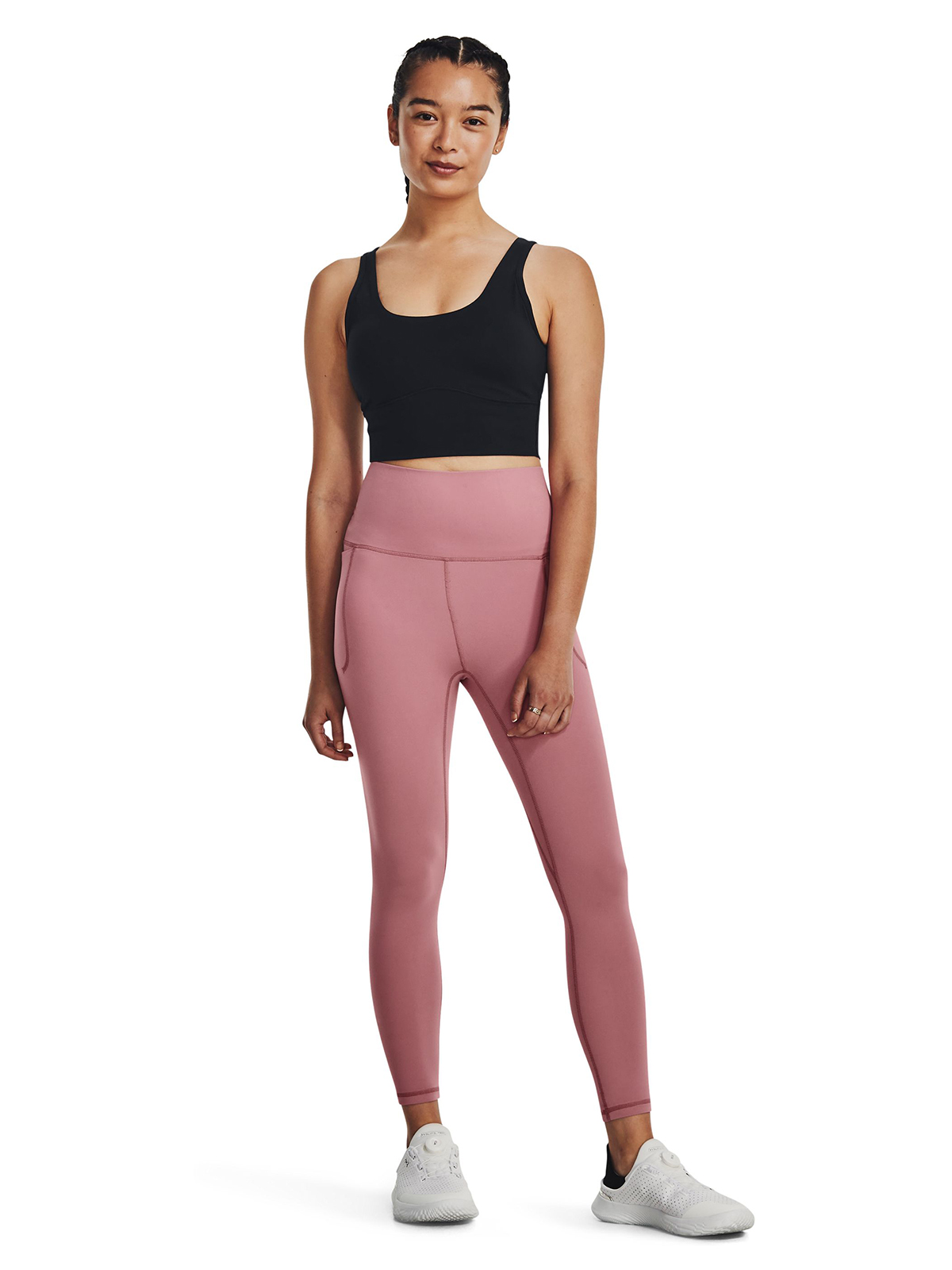 PETO TRAINING PARA MUJER MERIDIAN FITTED CROP NEGRO UA - 6
