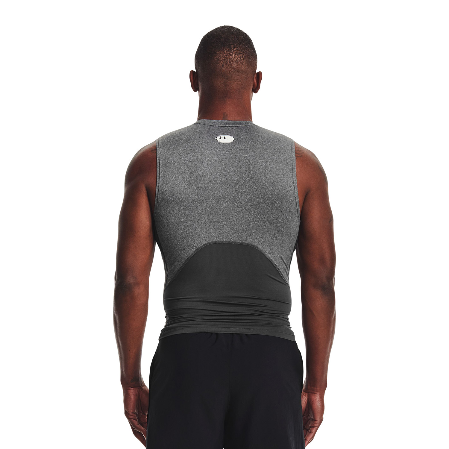 POLERA SIN MANGAS HEATGEAR® HOMBRE GRIS UNDER ARMOUR - 5