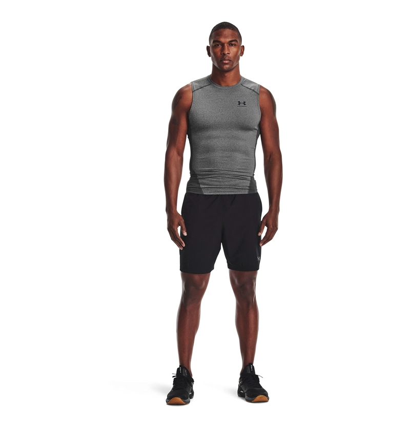 POLERA SIN MANGAS HEATGEAR® HOMBRE GRIS UNDER ARMOUR - 6