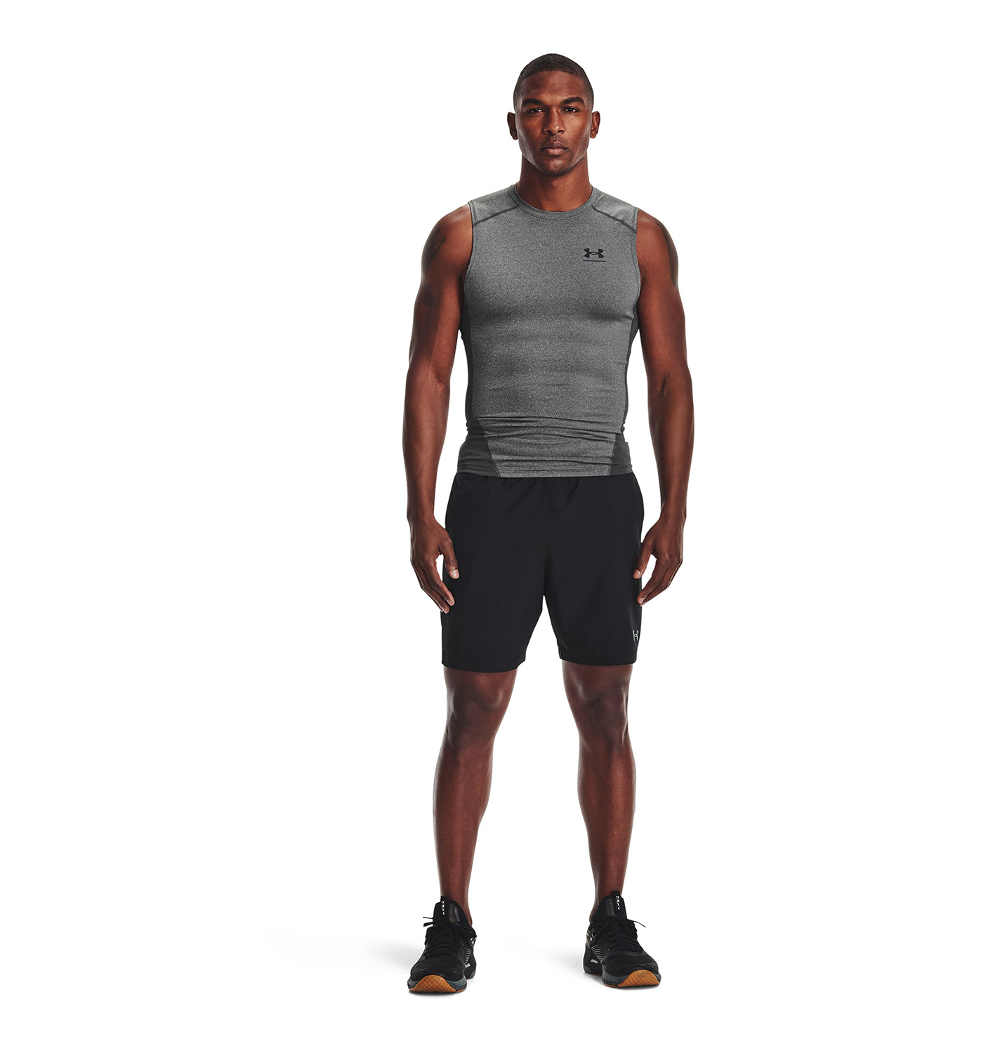 POLERA SIN MANGAS HEATGEAR® HOMBRE GRIS UNDER ARMOUR - 6