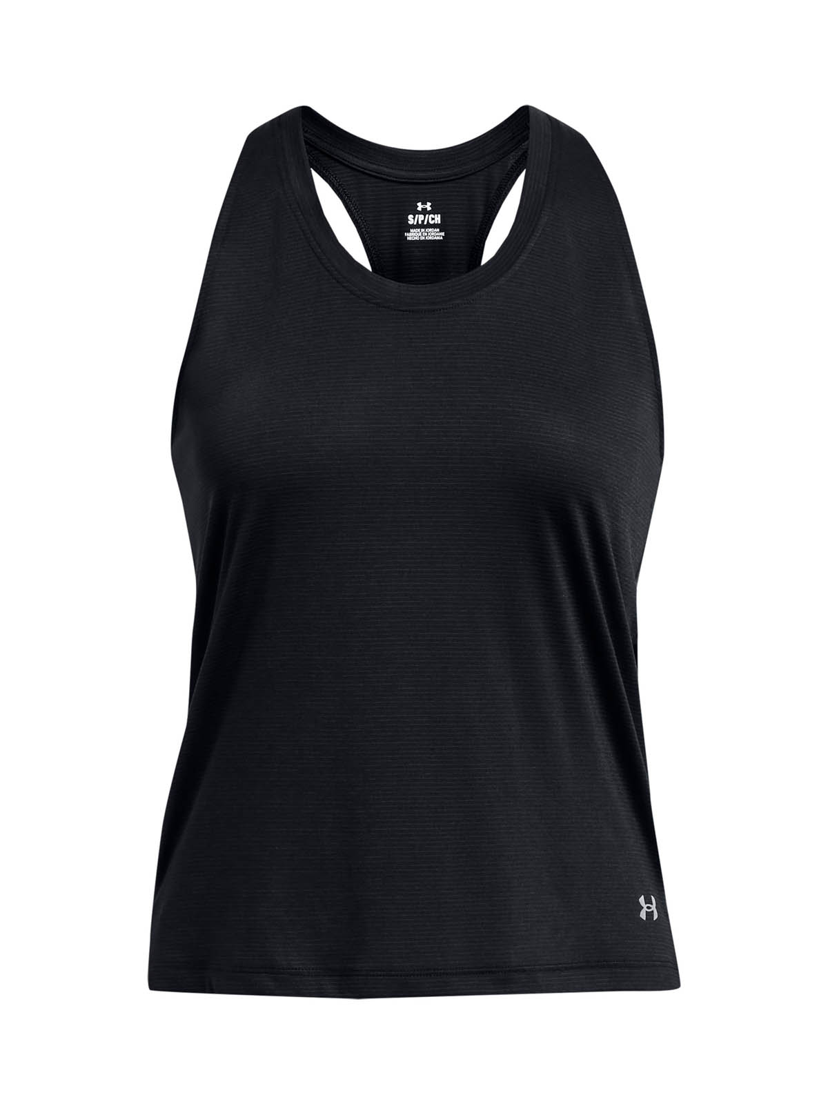 POLERA SIN MANGAS RUNNING PARA MUJER LAUNCH NEGRO UA - 1