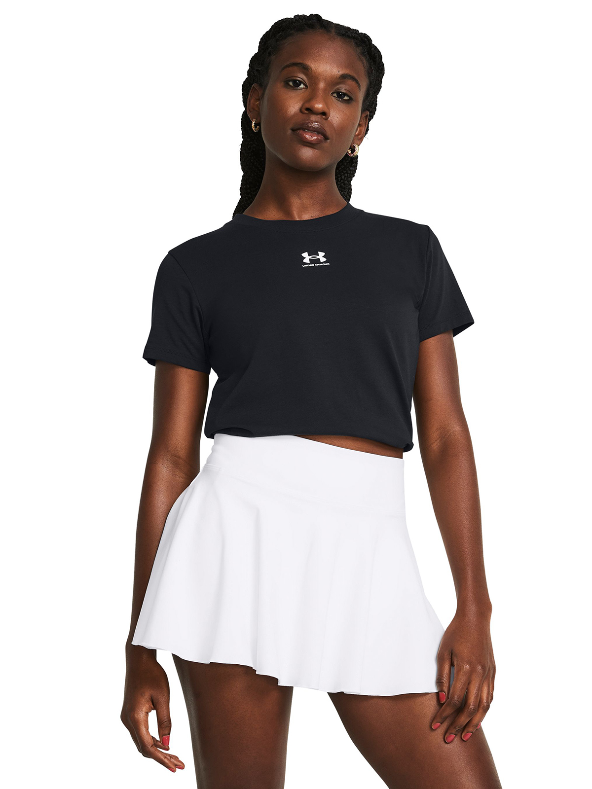 POLERA MANGA CORTA RIVAL CORE MUJER NEGRO UNDER ARMOUR - 4