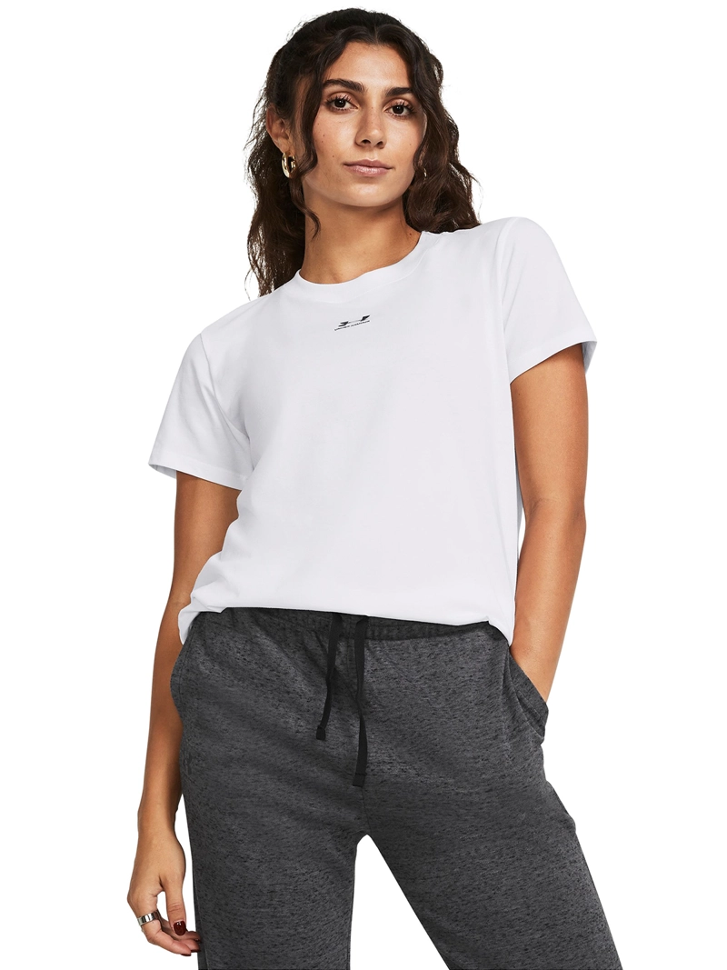 POLERA MANGA CORTA RIVAL CORE MUJER BLANCO UNDER ARMOUR - 4
